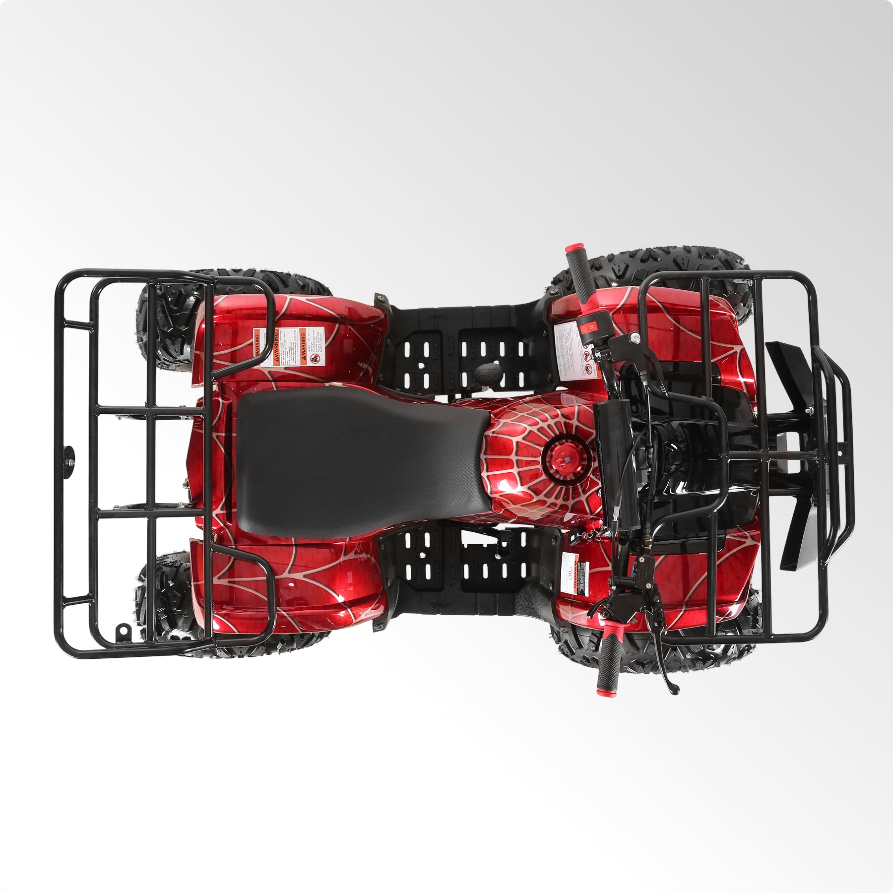 Coolster Gas ATV, 125CC 4-Stroke Mini Gas 4 Wheeler with Front and Rear Disc Brake, with Speed Control and LED Lights, Weight Support Up to 165 LBS, Max Speed 15mp