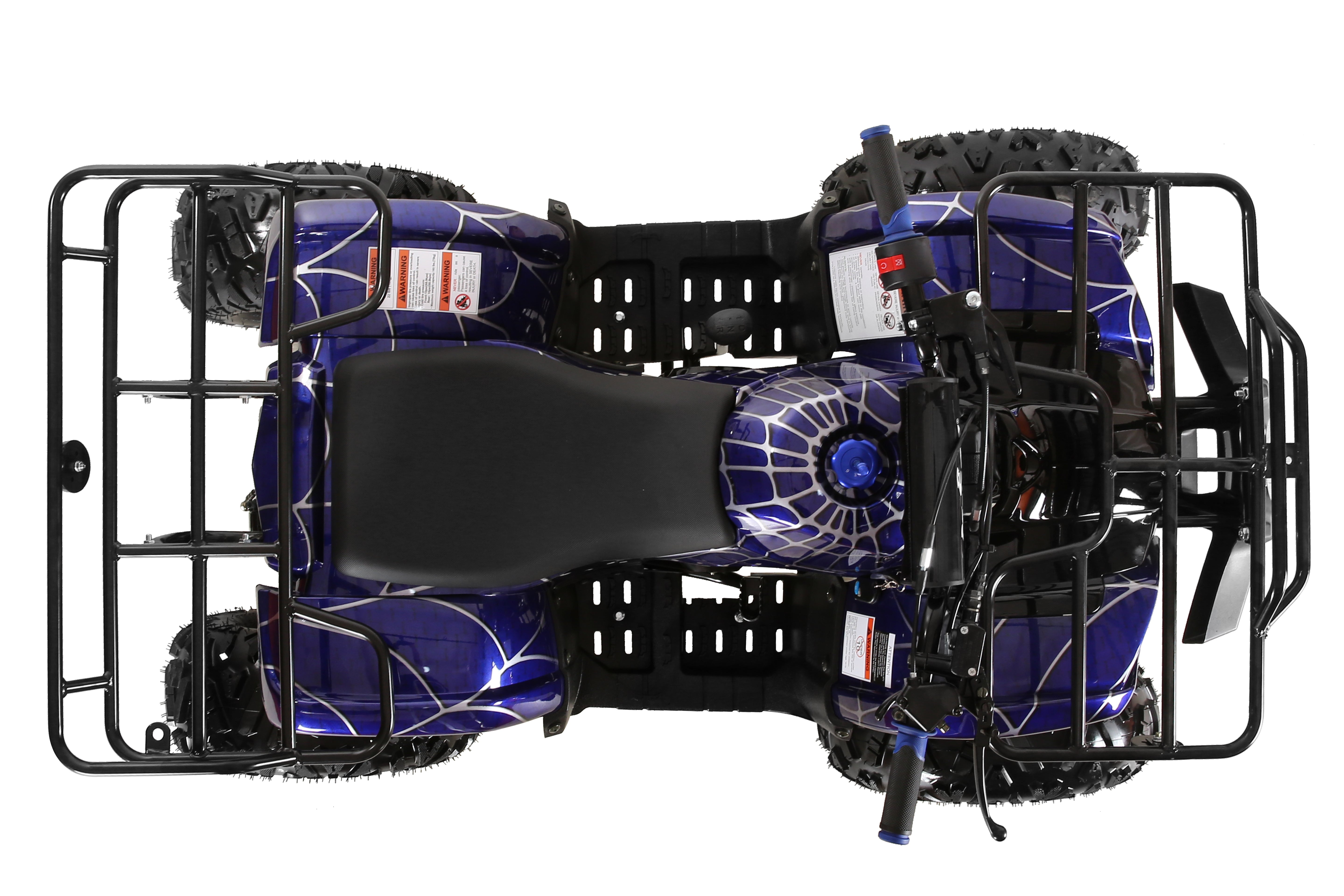 Coolster Gas ATV, 125CC 4-Stroke Mini Gas 4 Wheeler with Front and Rear Disc Brake, with Speed Control and LED Lights, Weight Support Up to 165 LBS, Max Speed 15mp