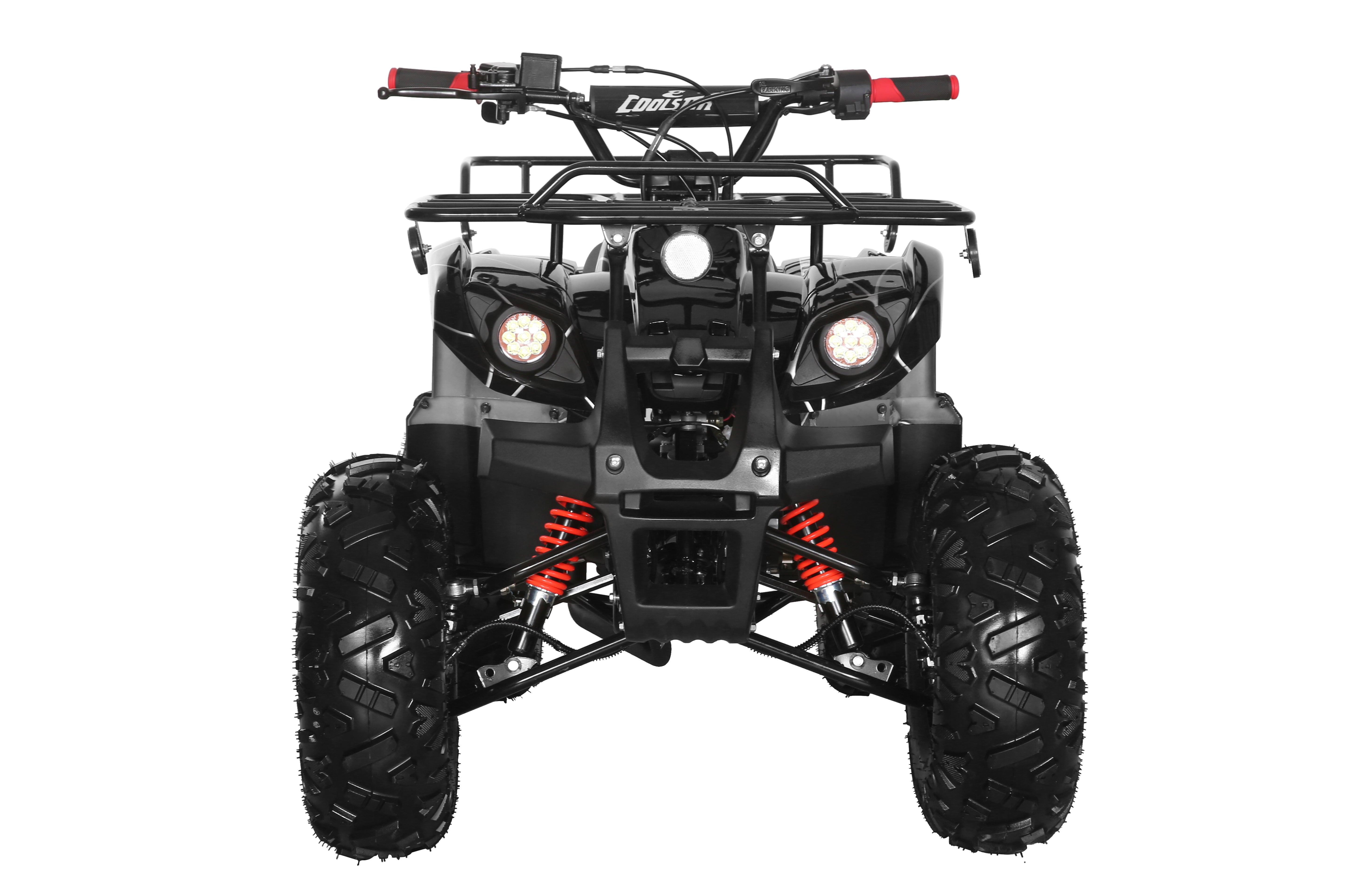 Coolster Gas ATV, 125CC 4-Stroke Mini Gas 4 Wheeler with Front and Rear Disc Brake, with Speed Control and LED Lights, Weight Support Up to 165 LBS, Max Speed 15mp