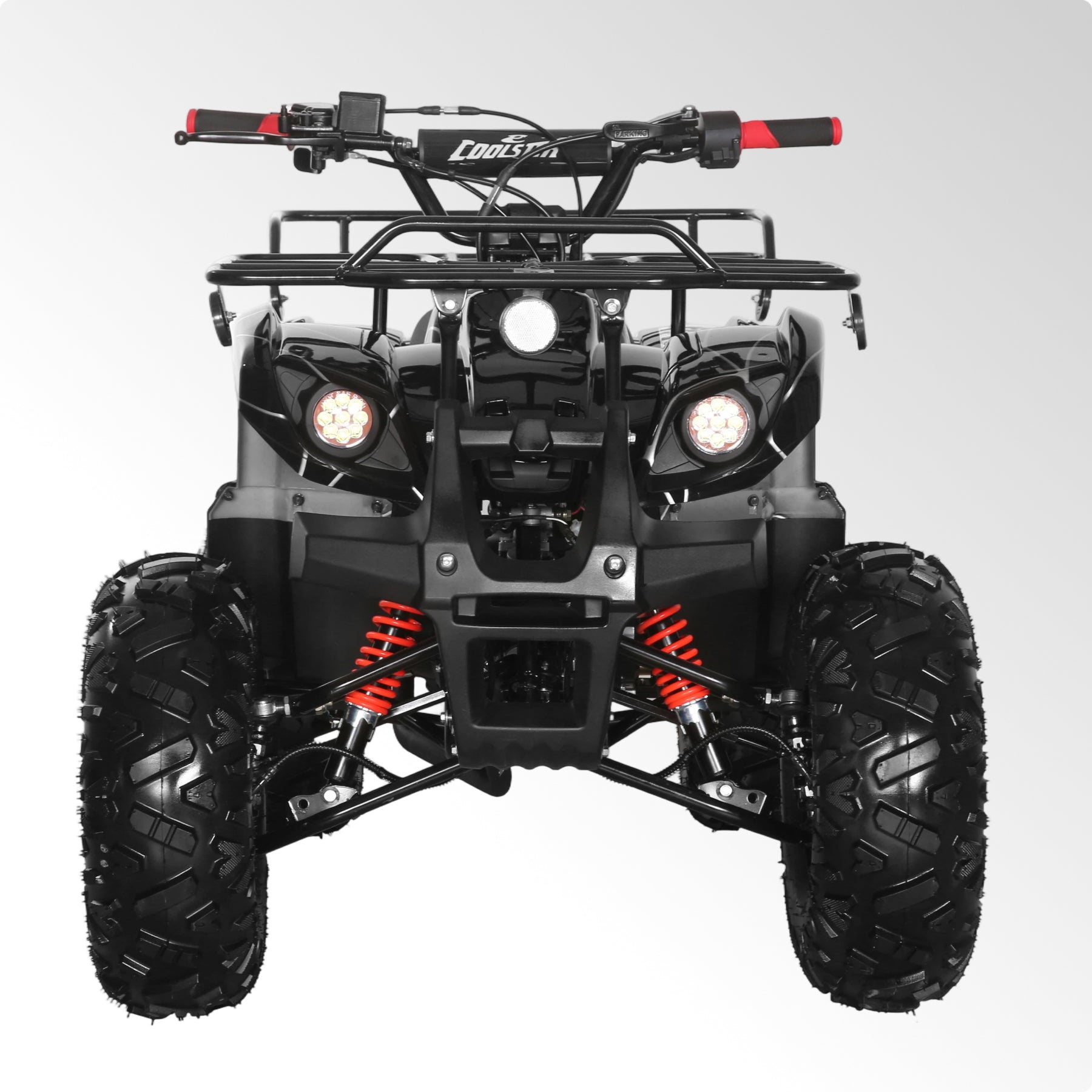 Coolster Gas ATV, 125CC 4-Stroke Mini Gas 4 Wheeler with Front and Rear Disc Brake, with Speed Control and LED Lights, Weight Support Up to 165 LBS, Max Speed 15mp