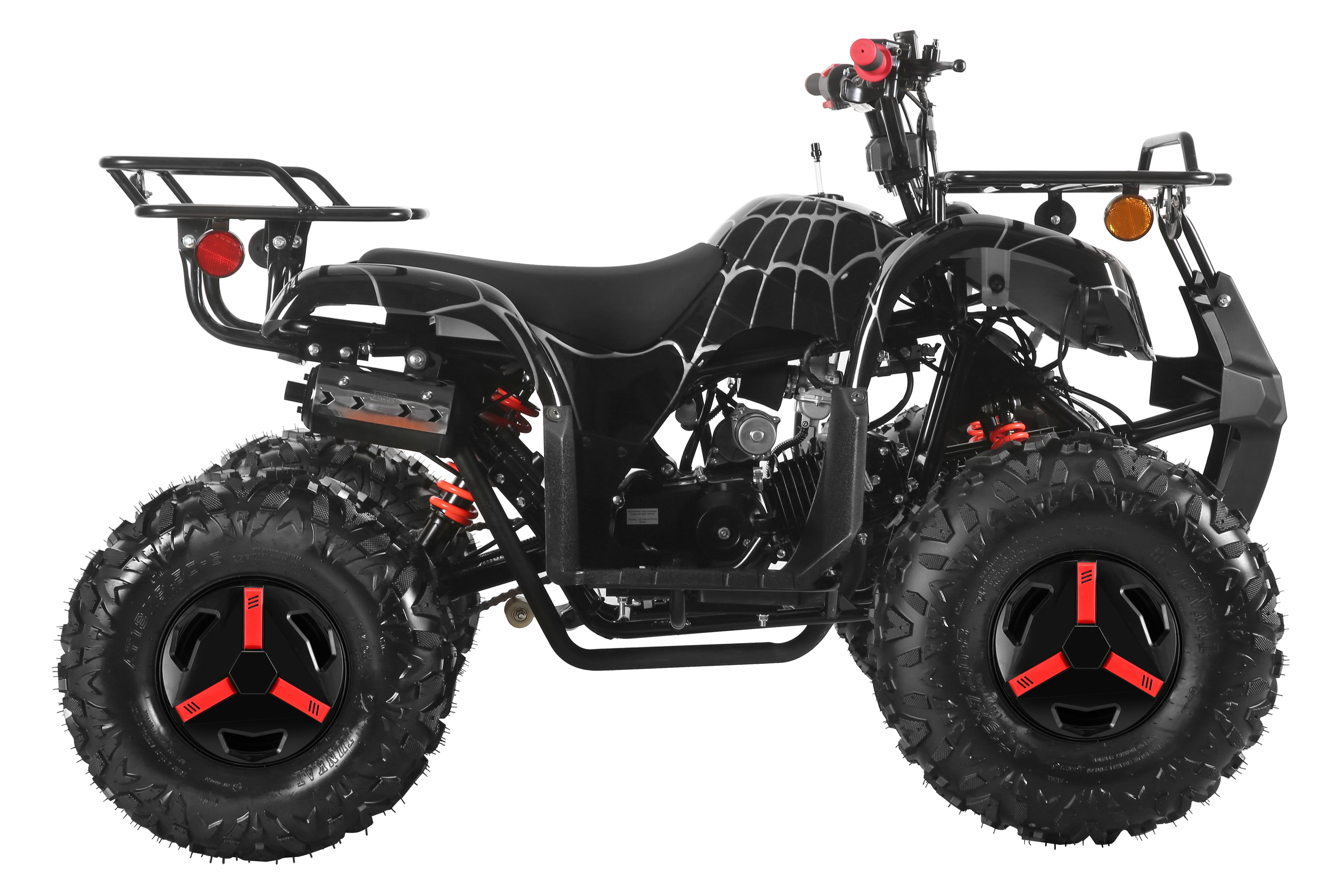 Coolster Gas ATV, 125CC 4-Stroke Mini Gas 4 Wheeler with Front and Rear Disc Brake, with Speed Control and LED Lights, Weight Support Up to 165 LBS, Max Speed 15mp