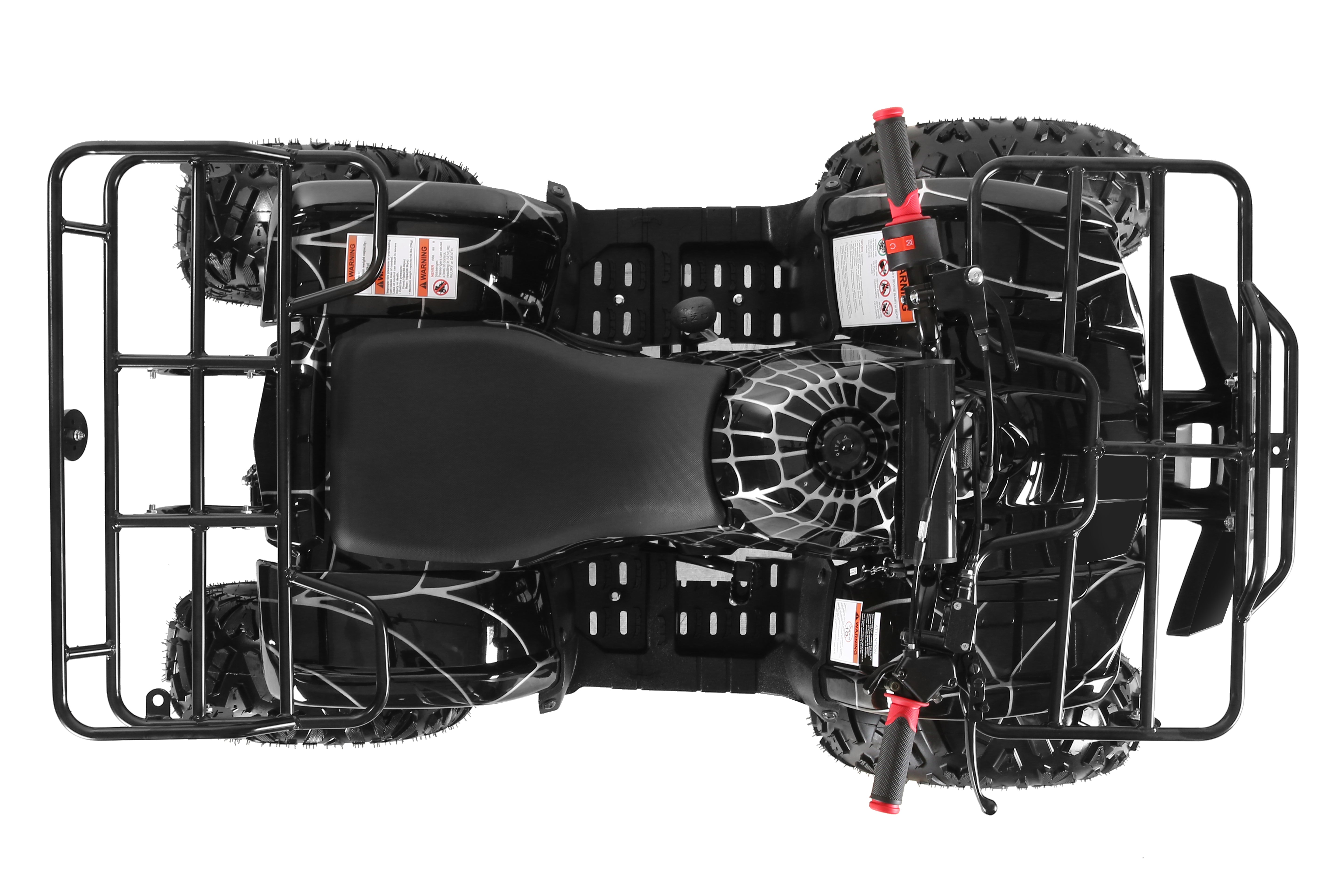 Coolster Gas ATV, 125CC 4-Stroke Mini Gas 4 Wheeler with Front and Rear Disc Brake, with Speed Control and LED Lights, Weight Support Up to 165 LBS, Max Speed 15mp