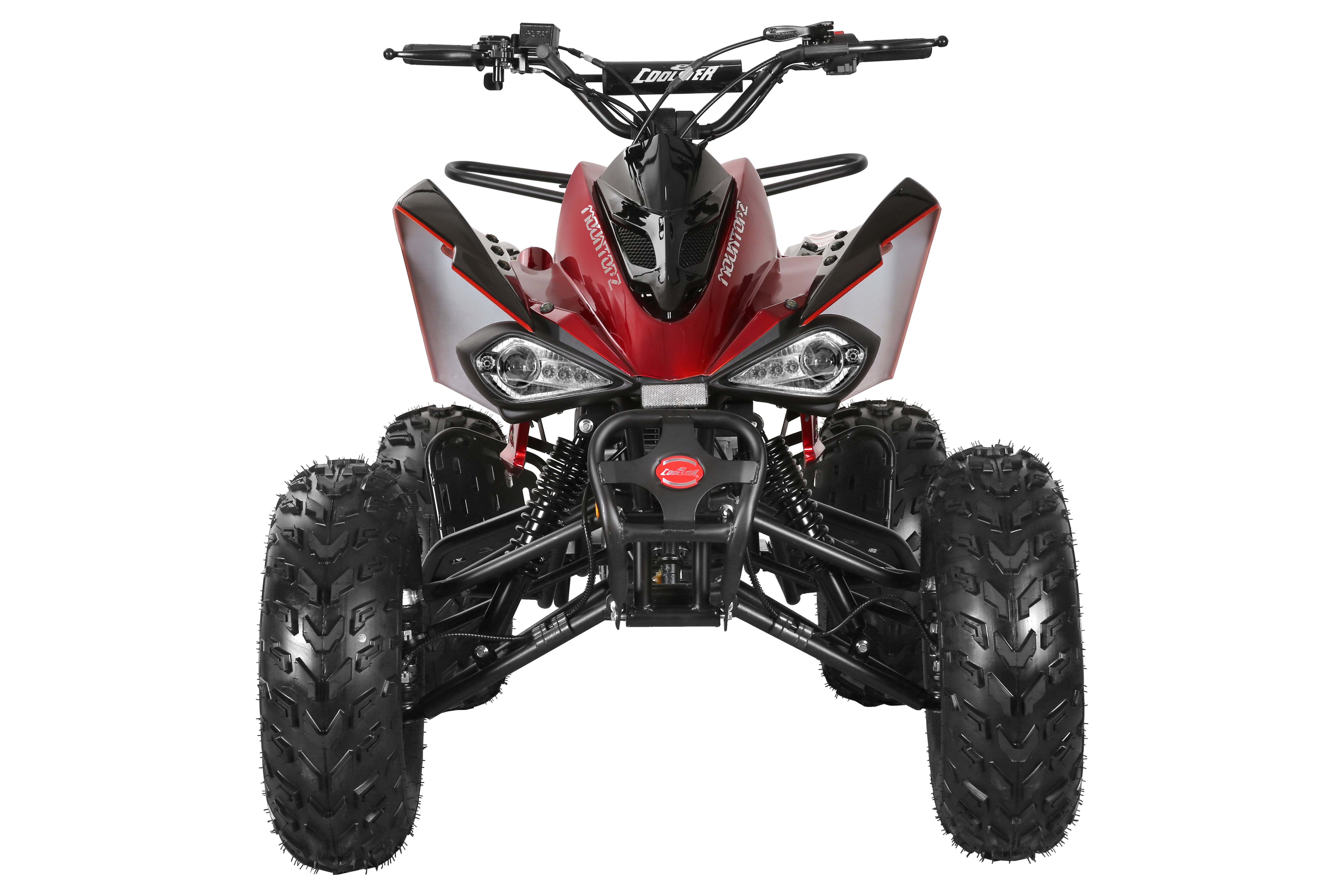 Coolster Gas ATV, 200CC 4-Stroke Mini Gas 4 Wheeler with Front and Rear Disc Brake, with Speed Control and LED Lights, Weight Support Up to 220 LBS, Max Speed 15mph