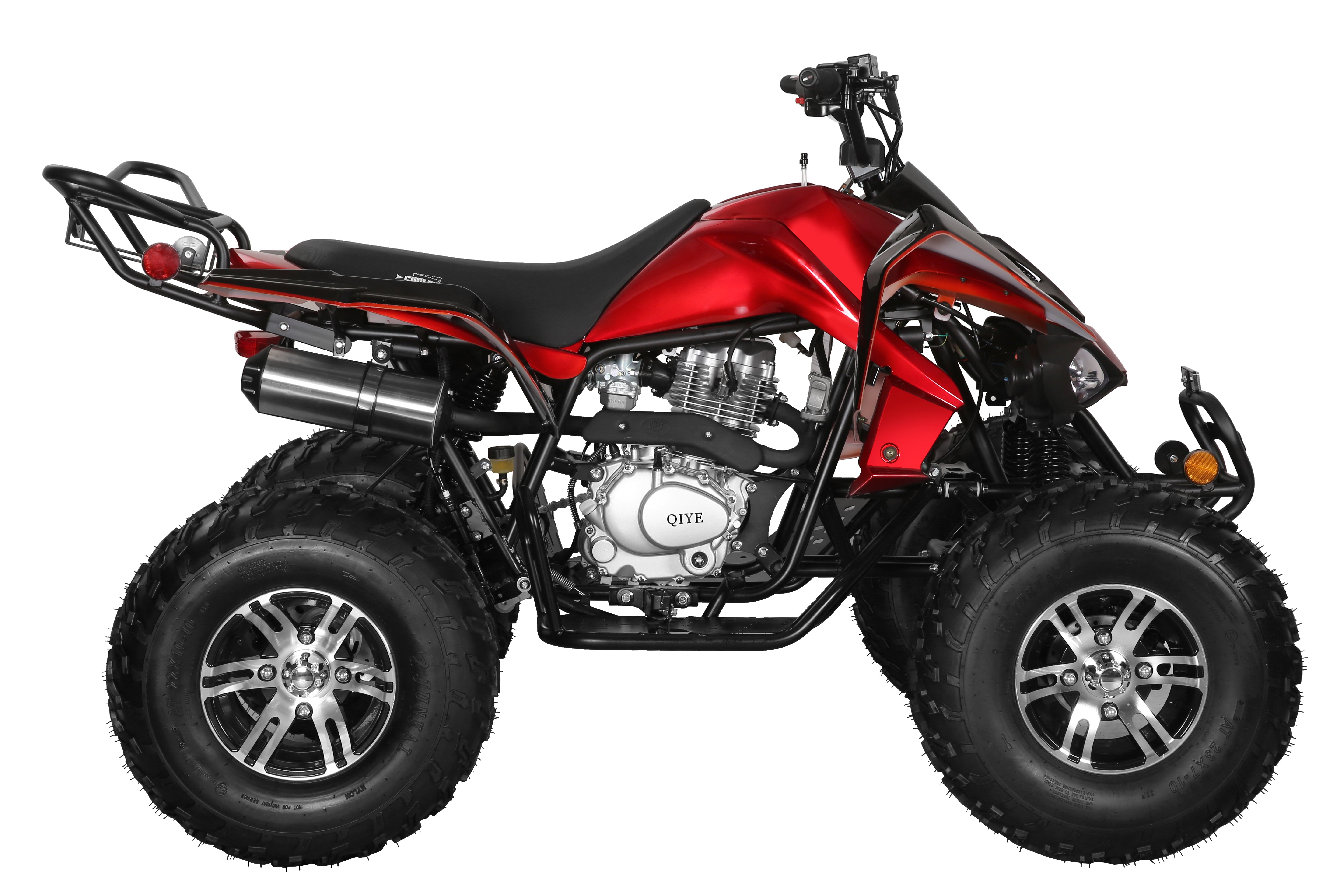 Coolster Gas ATV, 200CC 4-Stroke Mini Gas 4 Wheeler with Front and Rear Disc Brake, with Speed Control and LED Lights, Weight Support Up to 220 LBS, Max Speed 15mph