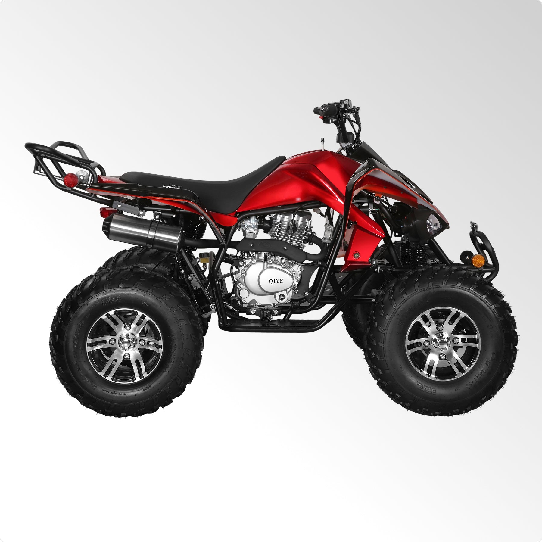Coolster Gas ATV, 200CC 4-Stroke Mini Gas 4 Wheeler with Front and Rear Disc Brake, with Speed Control and LED Lights, Weight Support Up to 220 LBS, Max Speed 15mph