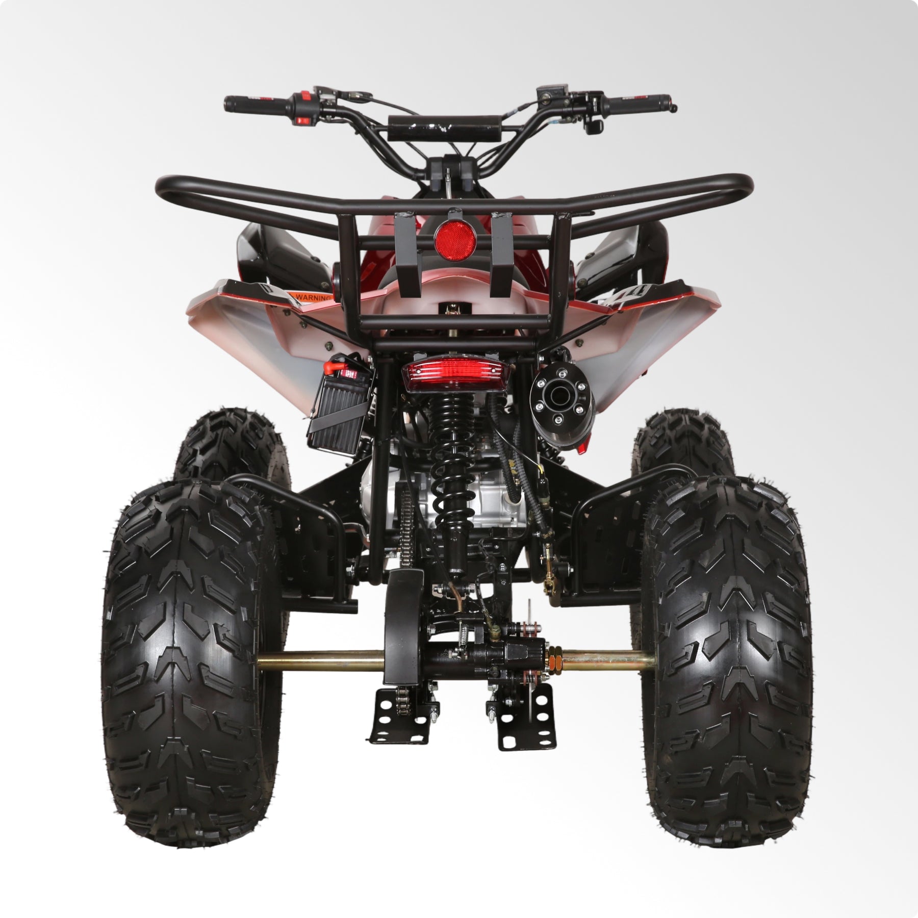 Coolster Gas ATV, 200CC 4-Stroke Mini Gas 4 Wheeler with Front and Rear Disc Brake, with Speed Control and LED Lights, Weight Support Up to 220 LBS, Max Speed 15mph