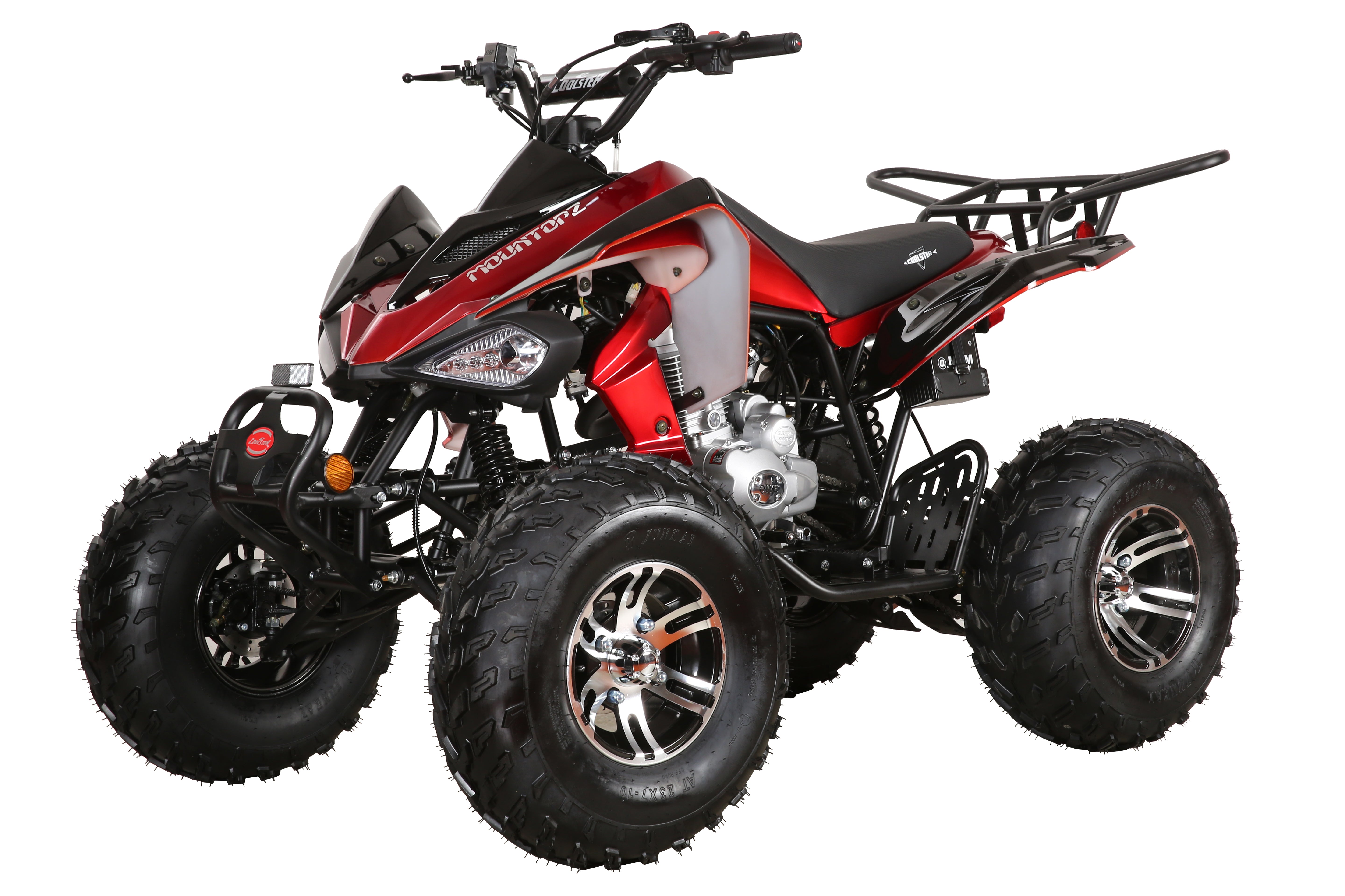 Coolster Gas ATV, 200CC 4-Stroke Mini Gas 4 Wheeler with Front and Rear Disc Brake, with Speed Control and LED Lights, Weight Support Up to 220 LBS, Max Speed 15mph