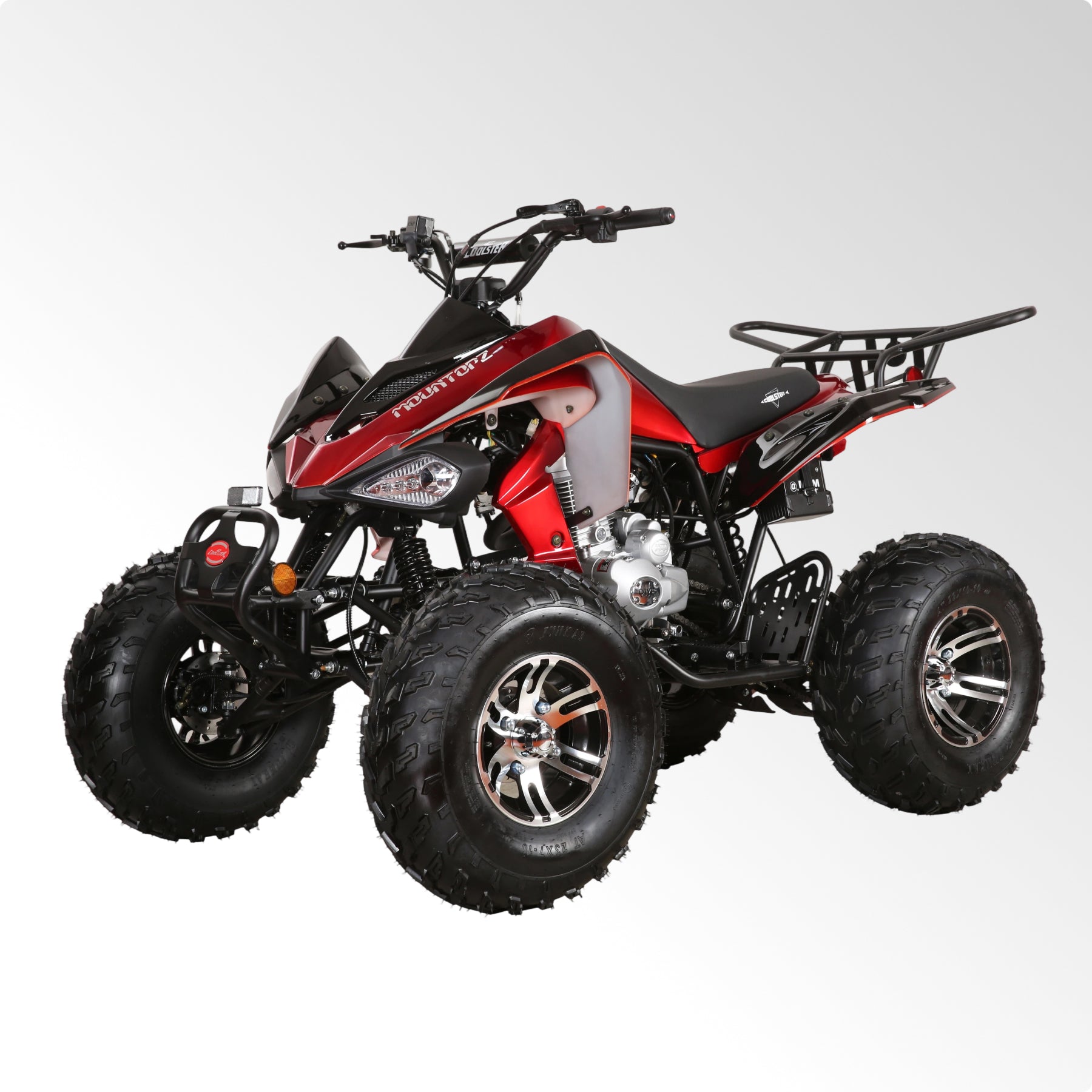 Coolster Gas ATV, 200CC 4-Stroke Mini Gas 4 Wheeler with Front and Rear Disc Brake, with Speed Control and LED Lights, Weight Support Up to 220 LBS, Max Speed 15mph
