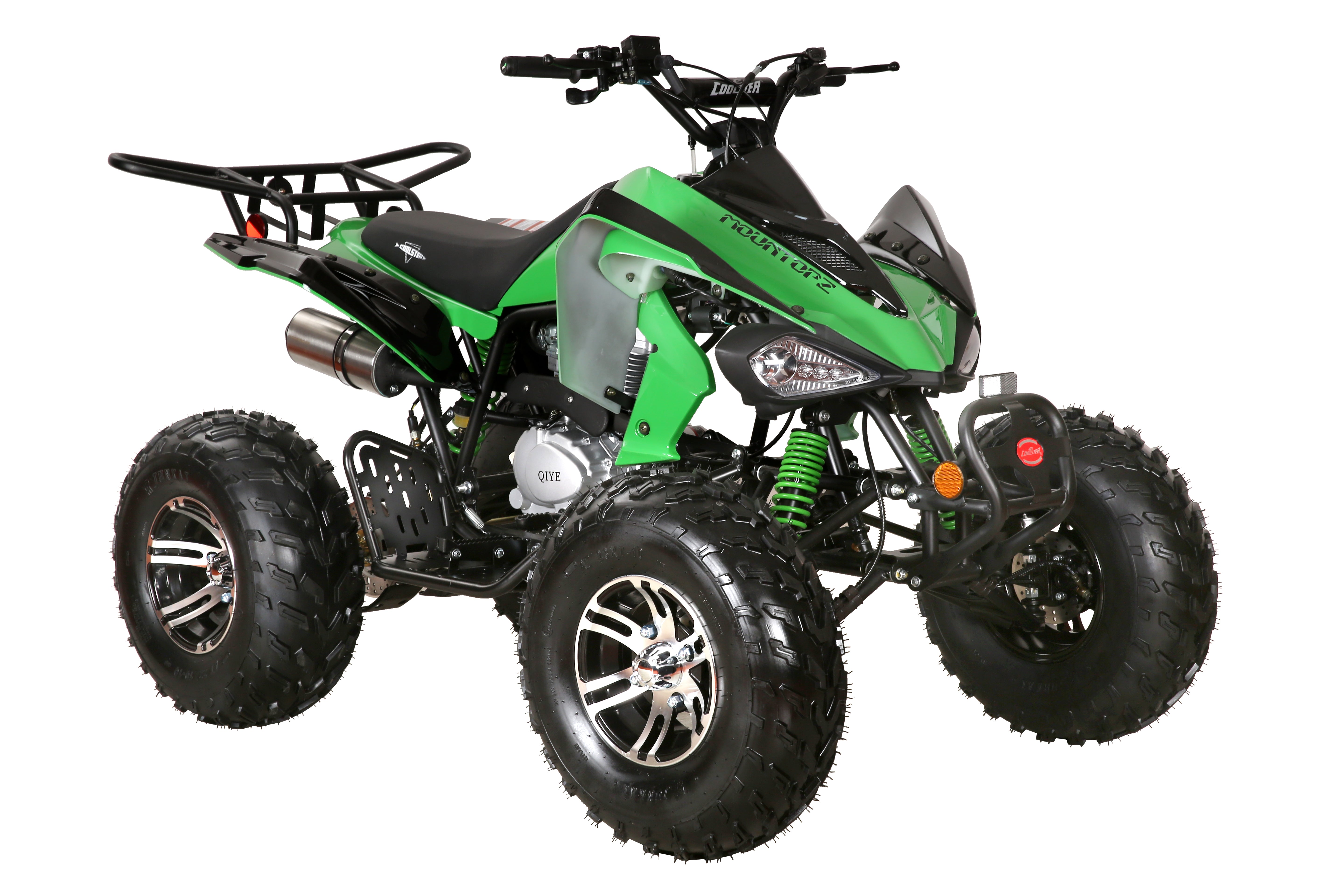 Coolster Gas ATV, 200CC 4-Stroke Mini Gas 4 Wheeler with Front and Rear Disc Brake, with Speed Control and LED Lights, Weight Support Up to 220 LBS, Max Speed 15mph