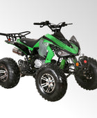 Coolster Gas ATV, 200CC 4-Stroke Mini Gas 4 Wheeler with Front and Rear Disc Brake, with Speed Control and LED Lights, Weight Support Up to 220 LBS, Max Speed 15mph