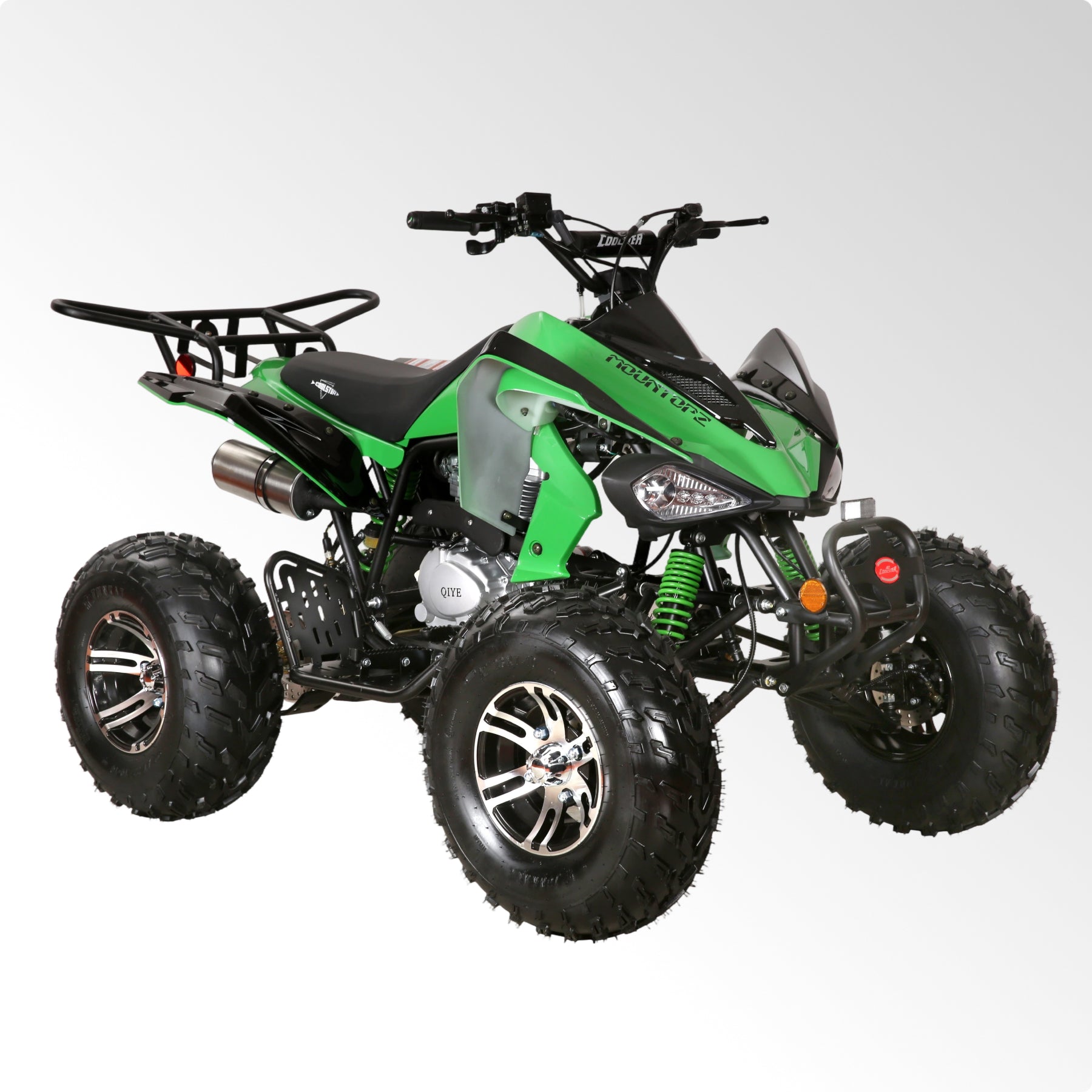 Coolster Gas ATV, 200CC 4-Stroke Mini Gas 4 Wheeler with Front and Rear Disc Brake, with Speed Control and LED Lights, Weight Support Up to 220 LBS, Max Speed 15mph