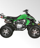 Coolster Gas ATV, 200CC 4-Stroke Mini Gas 4 Wheeler with Front and Rear Disc Brake, with Speed Control and LED Lights, Weight Support Up to 220 LBS, Max Speed 15mph