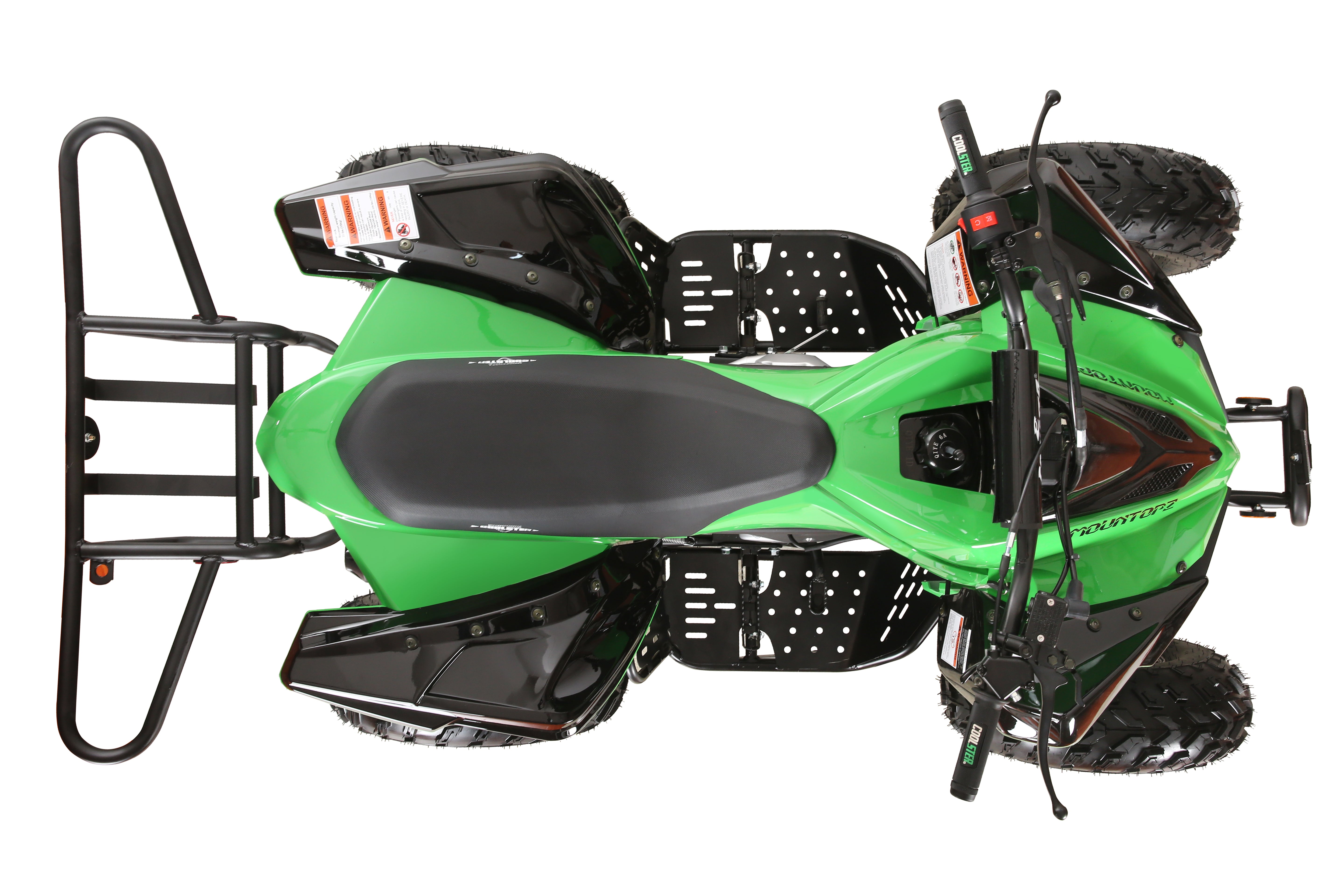 Coolster Gas ATV, 200CC 4-Stroke Mini Gas 4 Wheeler with Front and Rear Disc Brake, with Speed Control and LED Lights, Weight Support Up to 220 LBS, Max Speed 15mph