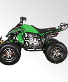 Coolster Gas ATV, 200CC 4-Stroke Mini Gas 4 Wheeler with Front and Rear Disc Brake, with Speed Control and LED Lights, Weight Support Up to 220 LBS, Max Speed 15mph