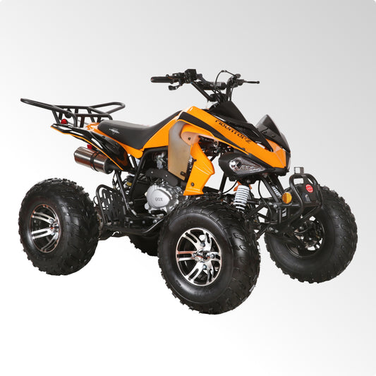 Coolster Gas ATV, 200CC 4-Stroke Mini Gas 4 Wheeler with Front and Rear Disc Brake, with Speed Control and LED Lights, Weight Support Up to 220 LBS, Max Speed 15mph