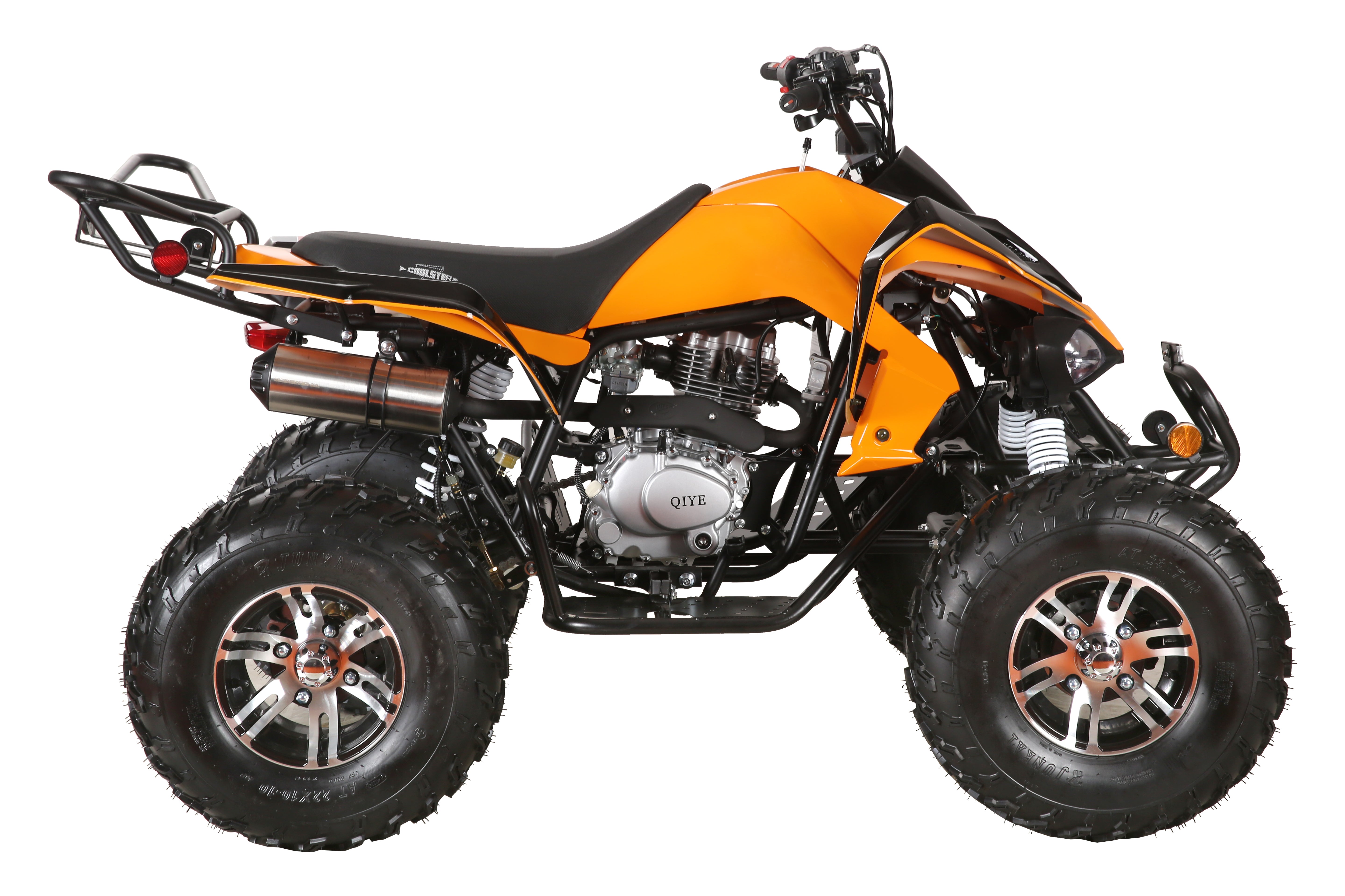 Coolster Gas ATV, 200CC 4-Stroke Mini Gas 4 Wheeler with Front and Rear Disc Brake, with Speed Control and LED Lights, Weight Support Up to 220 LBS, Max Speed 15mph