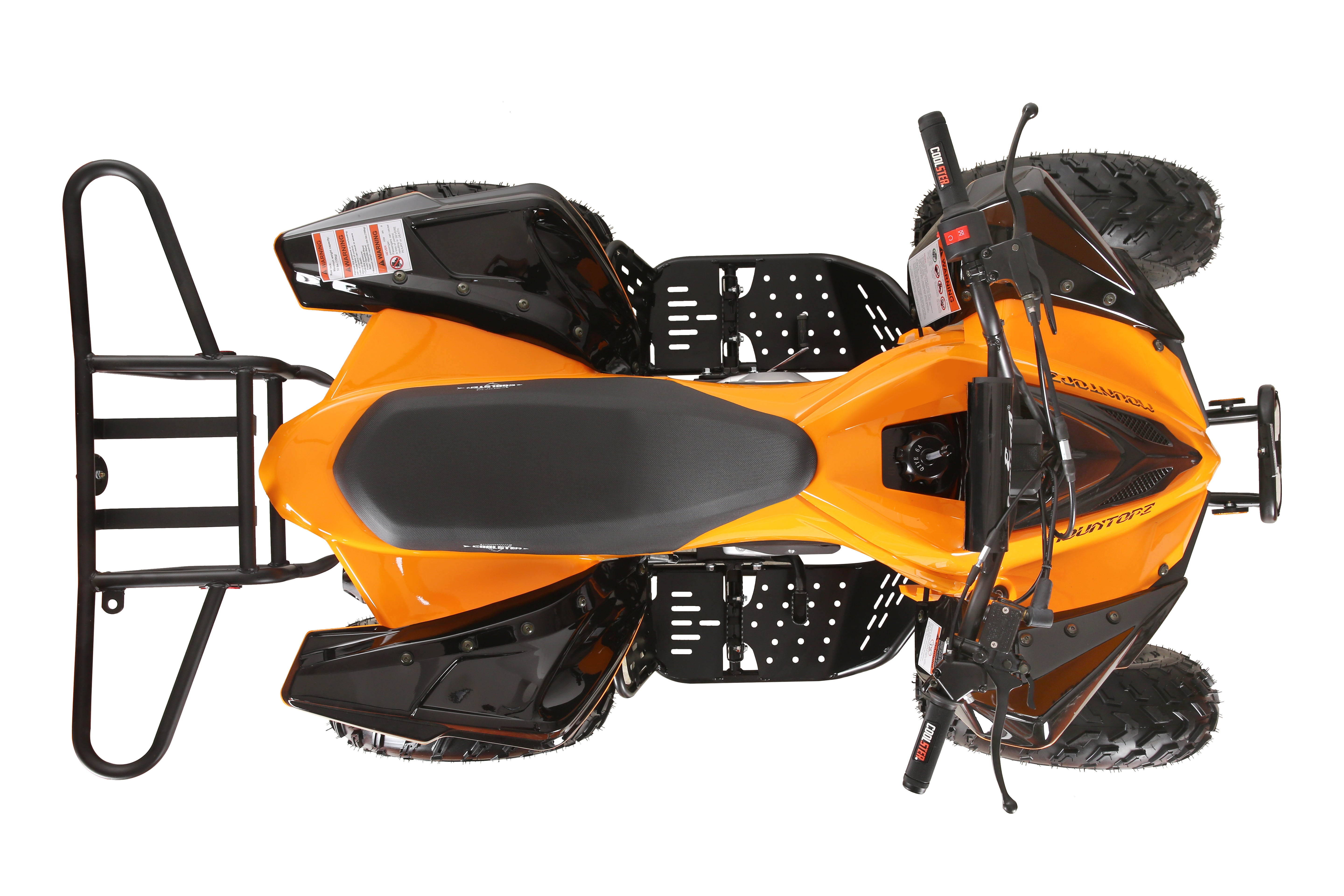 Coolster Gas ATV, 200CC 4-Stroke Mini Gas 4 Wheeler with Front and Rear Disc Brake, with Speed Control and LED Lights, Weight Support Up to 220 LBS, Max Speed 15mph