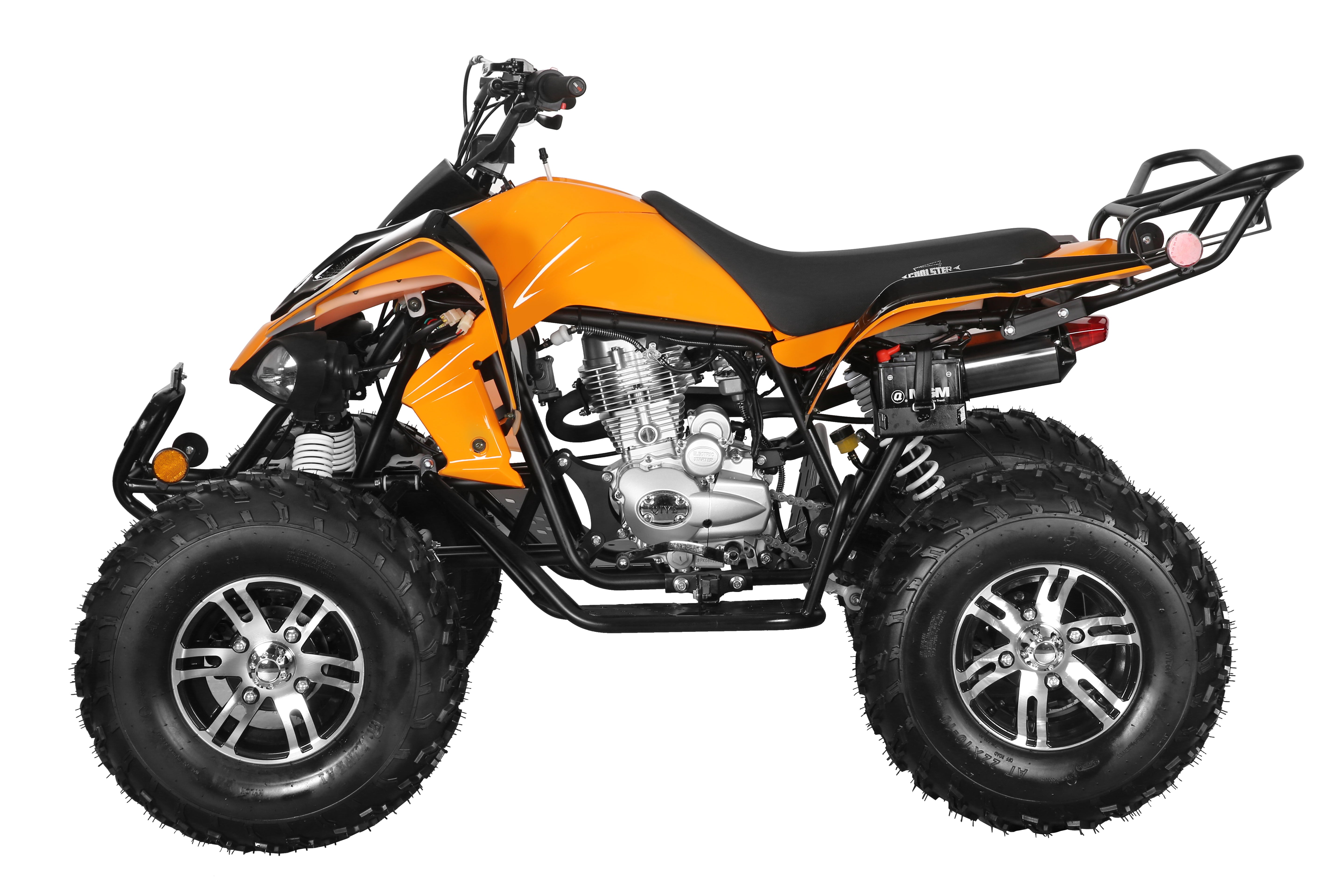 Coolster Gas ATV, 200CC 4-Stroke Mini Gas 4 Wheeler with Front and Rear Disc Brake, with Speed Control and LED Lights, Weight Support Up to 220 LBS, Max Speed 15mph