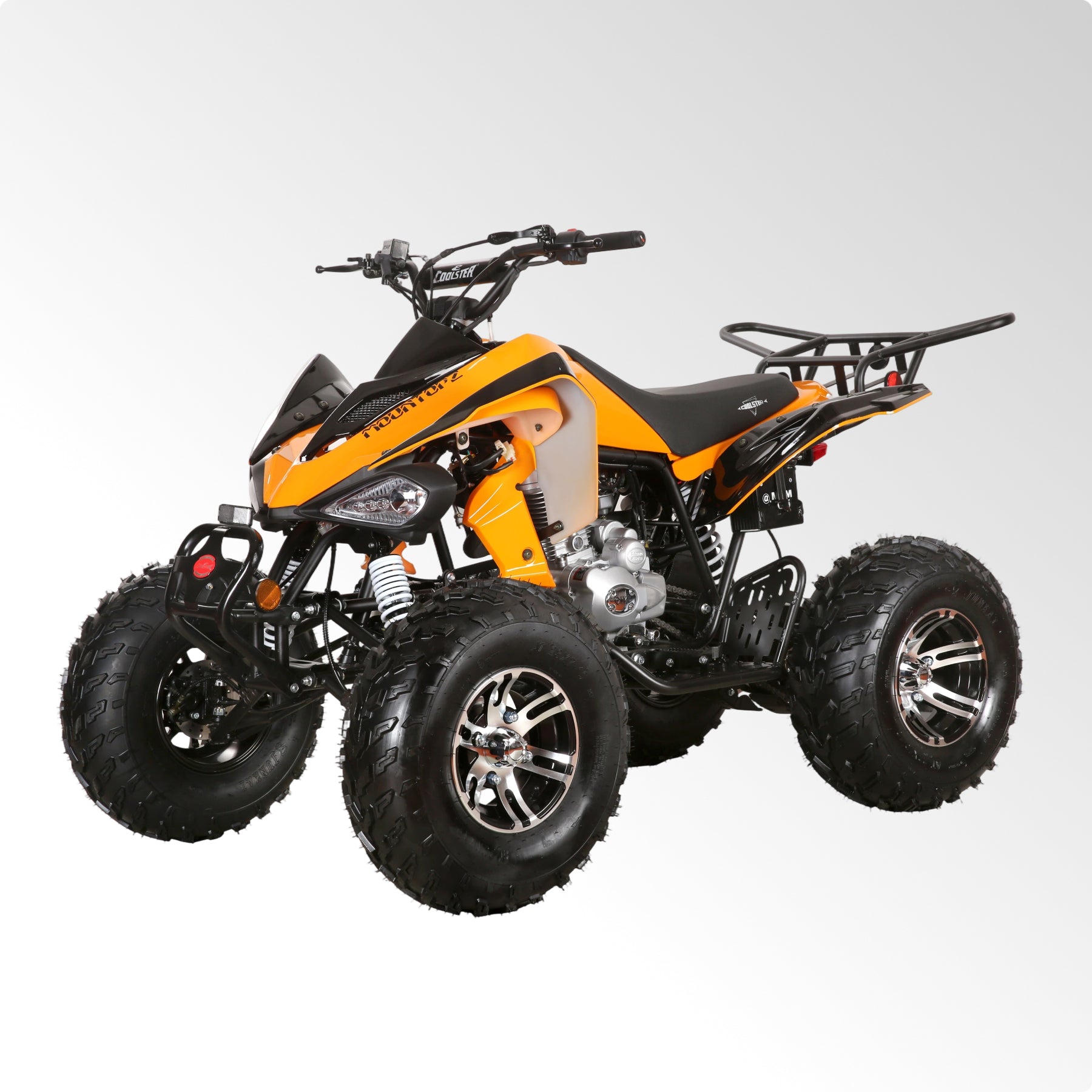 Coolster Gas ATV, 200CC 4-Stroke Mini Gas 4 Wheeler with Front and Rear Disc Brake, with Speed Control and LED Lights, Weight Support Up to 220 LBS, Max Speed 15mph