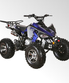 Coolster Gas ATV, 200CC 4-Stroke Mini Gas 4 Wheeler with Front and Rear Disc Brake, with Speed Control and LED Lights, Weight Support Up to 220 LBS, Max Speed 15mph