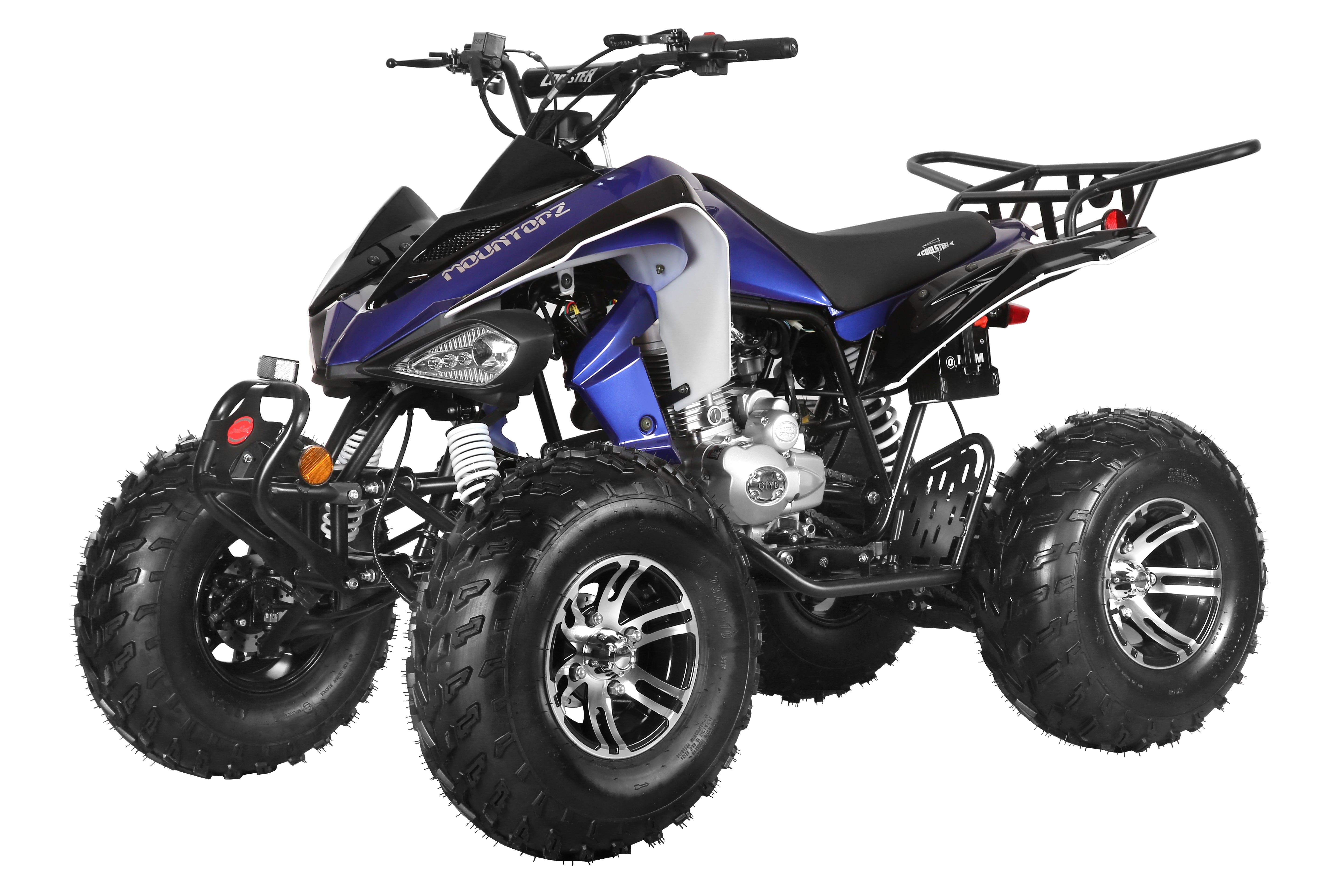 Coolster Gas ATV, 200CC 4-Stroke Mini Gas 4 Wheeler with Front and Rear Disc Brake, with Speed Control and LED Lights, Weight Support Up to 220 LBS, Max Speed 15mph