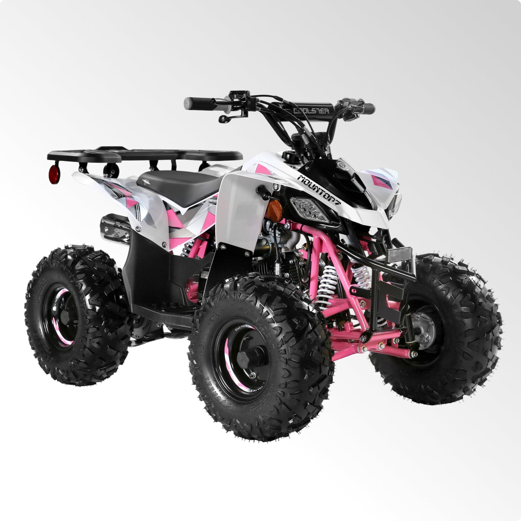 Coolster Gas ATV, 125CC 4-Stroke Mini Gas 4 Wheeler with Front and Rear Disc Brake, with Speed Control and LED Lights, Weight Support Up to 165 LBS, Max Speed 15mph