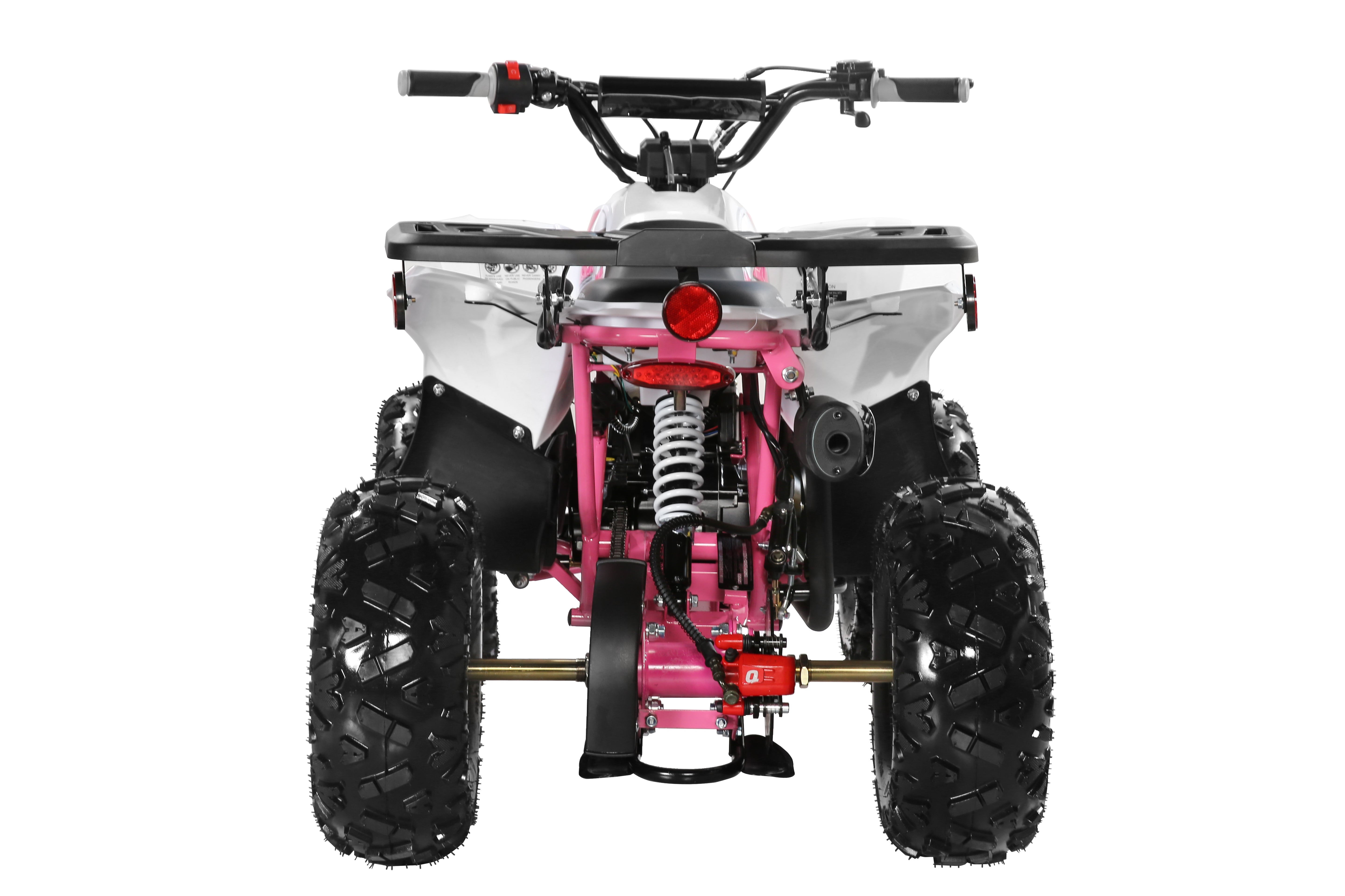 Coolster Gas ATV, 125CC 4-Stroke Mini Gas 4 Wheeler with Front and Rear Disc Brake, with Speed Control and LED Lights, Weight Support Up to 165 LBS, Max Speed 15mph