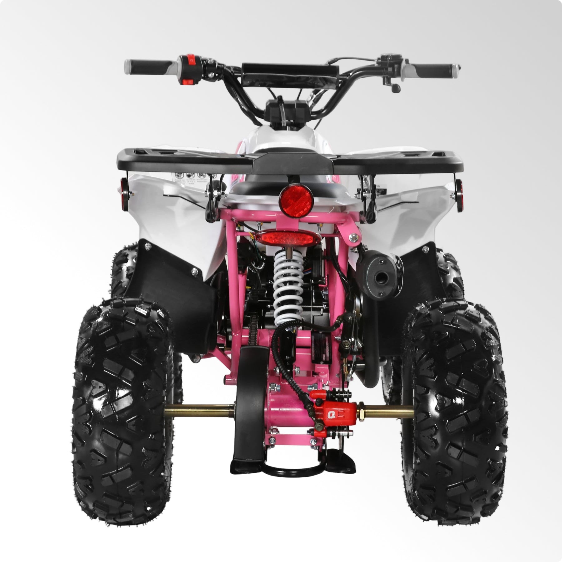 Coolster Gas ATV, 125CC 4-Stroke Mini Gas 4 Wheeler with Front and Rear Disc Brake, with Speed Control and LED Lights, Weight Support Up to 165 LBS, Max Speed 15mph
