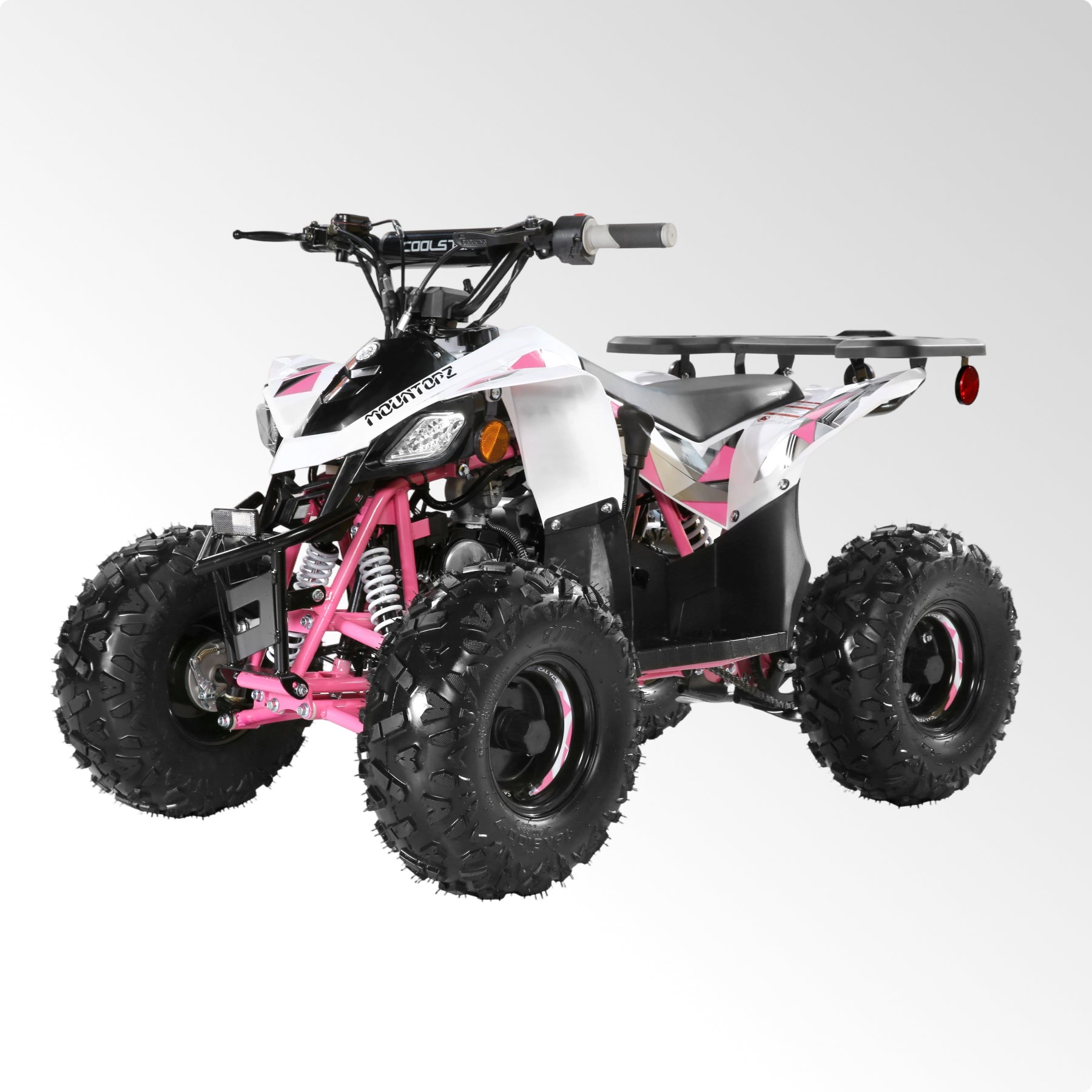 Coolster Gas ATV, 125CC 4-Stroke Mini Gas 4 Wheeler with Front and Rear Disc Brake, with Speed Control and LED Lights, Weight Support Up to 165 LBS, Max Speed 15mph