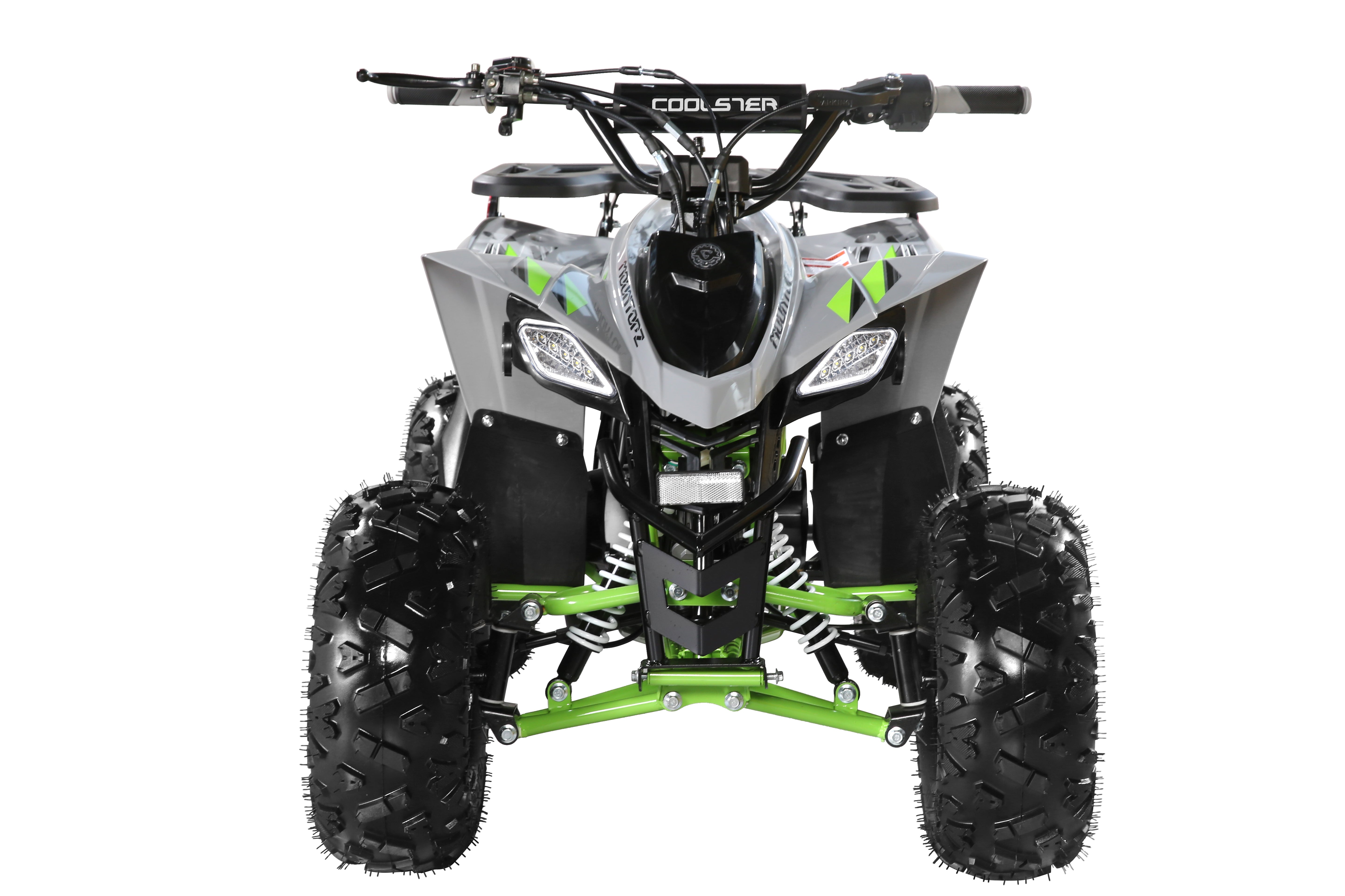 Coolster Gas ATV, 125CC 4-Stroke Mini Gas 4 Wheeler with Front and Rear Disc Brake, with Speed Control and LED Lights, Weight Support Up to 165 LBS, Max Speed 15mph