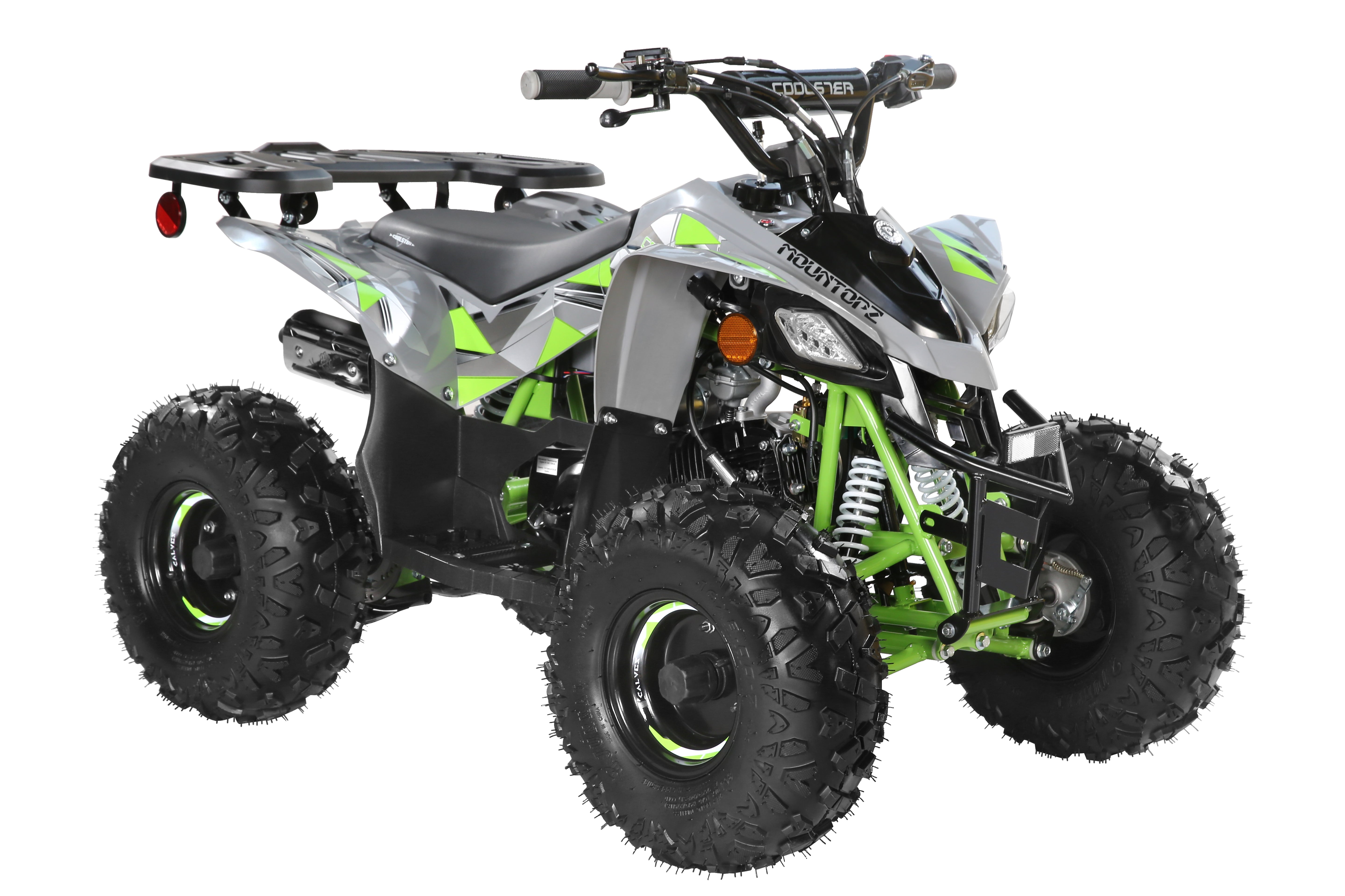 Coolster Gas ATV, 125CC 4-Stroke Mini Gas 4 Wheeler with Front and Rear Disc Brake, with Speed Control and LED Lights, Weight Support Up to 165 LBS, Max Speed 15mph