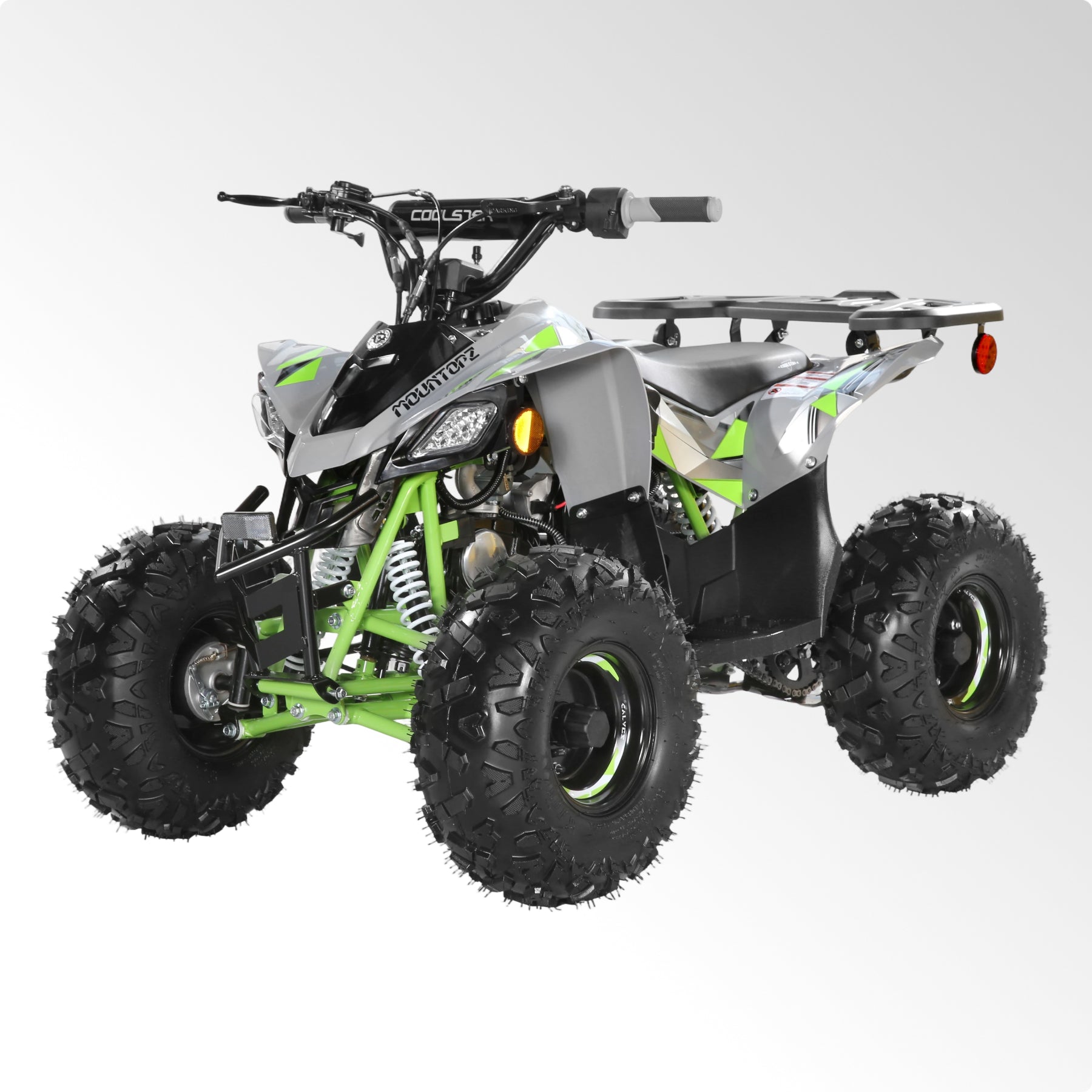 Coolster Gas ATV, 125CC 4-Stroke Mini Gas 4 Wheeler with Front and Rear Disc Brake, with Speed Control and LED Lights, Weight Support Up to 165 LBS, Max Speed 15mph