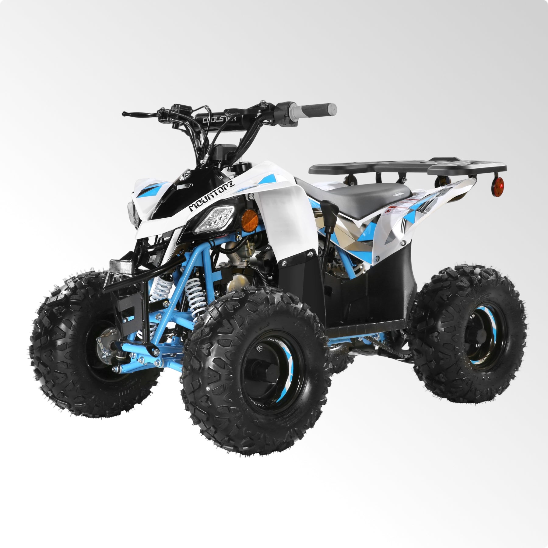 Coolster Gas ATV, 125CC 4-Stroke Mini Gas 4 Wheeler with Front and Rear Disc Brake, with Speed Control and LED Lights, Weight Support Up to 165 LBS, Max Speed 15mph