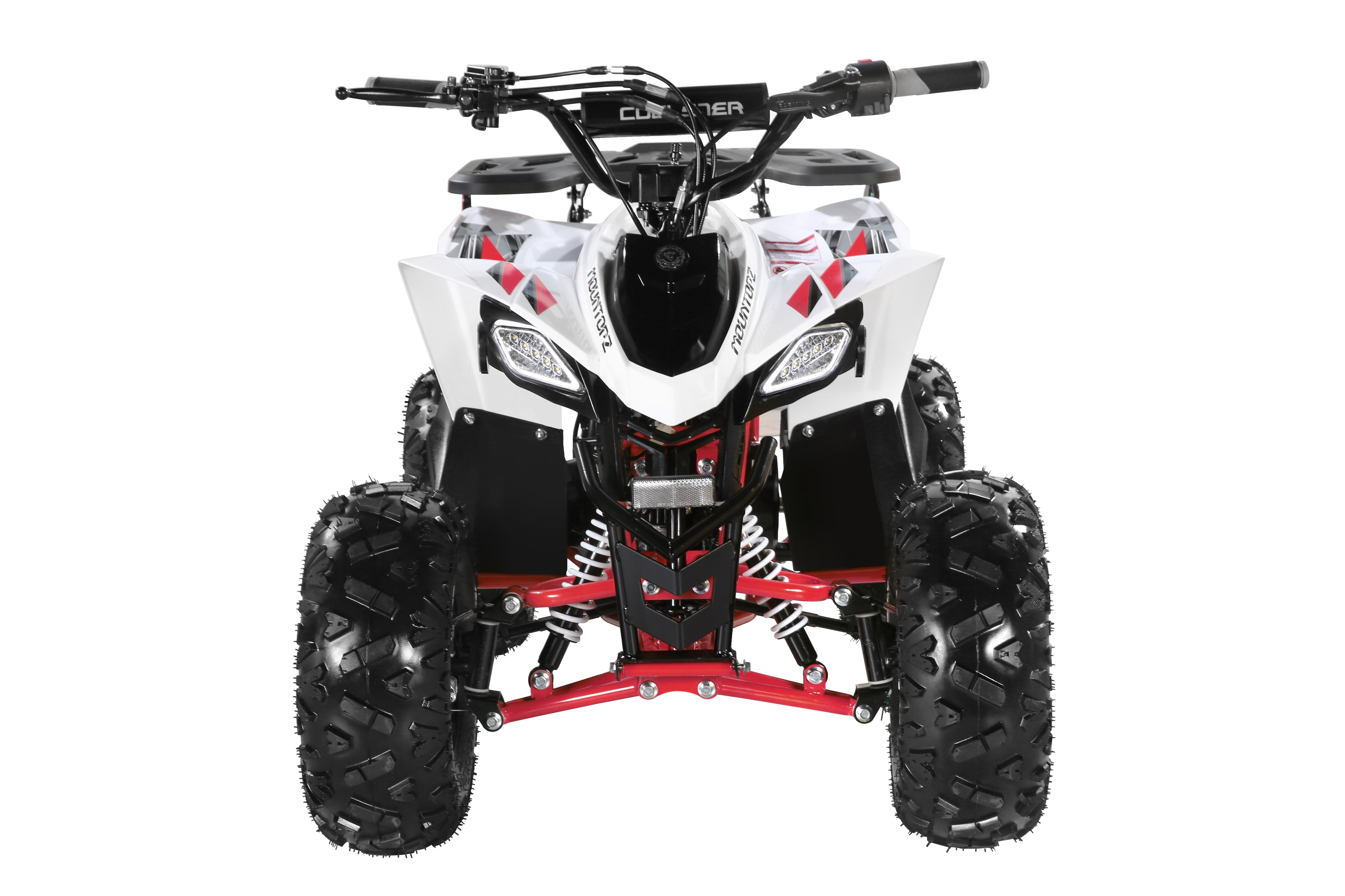Coolster Gas ATV, 125CC 4-Stroke Mini Gas 4 Wheeler with Front and Rear Disc Brake, with Speed Control and LED Lights, Weight Support Up to 165 LBS, Max Speed 15mph