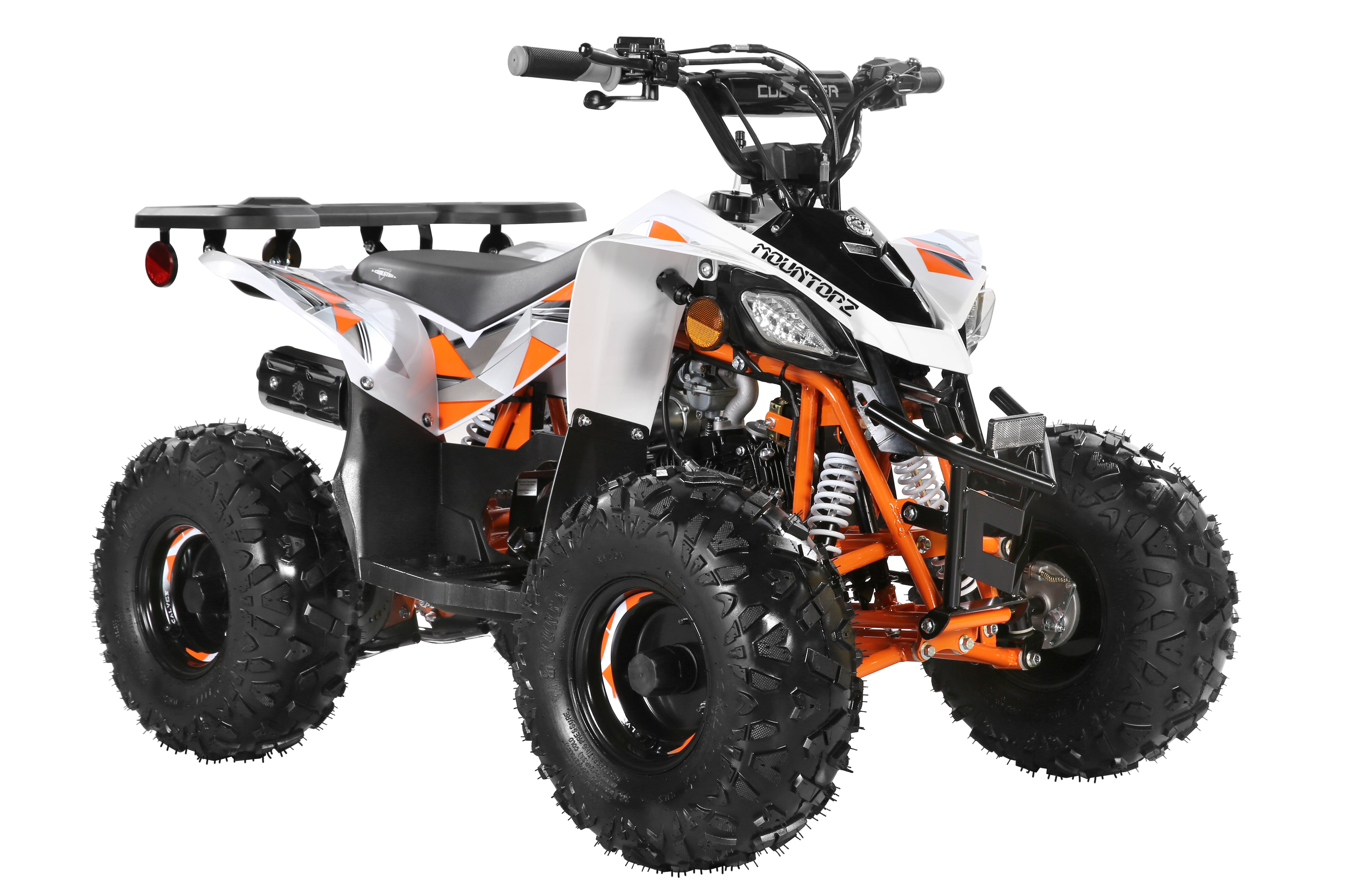 Coolster Gas ATV, 125CC 4-Stroke Mini Gas 4 Wheeler with Front and Rear Disc Brake, with Speed Control and LED Lights, Weight Support Up to 165 LBS, Max Speed 15mph