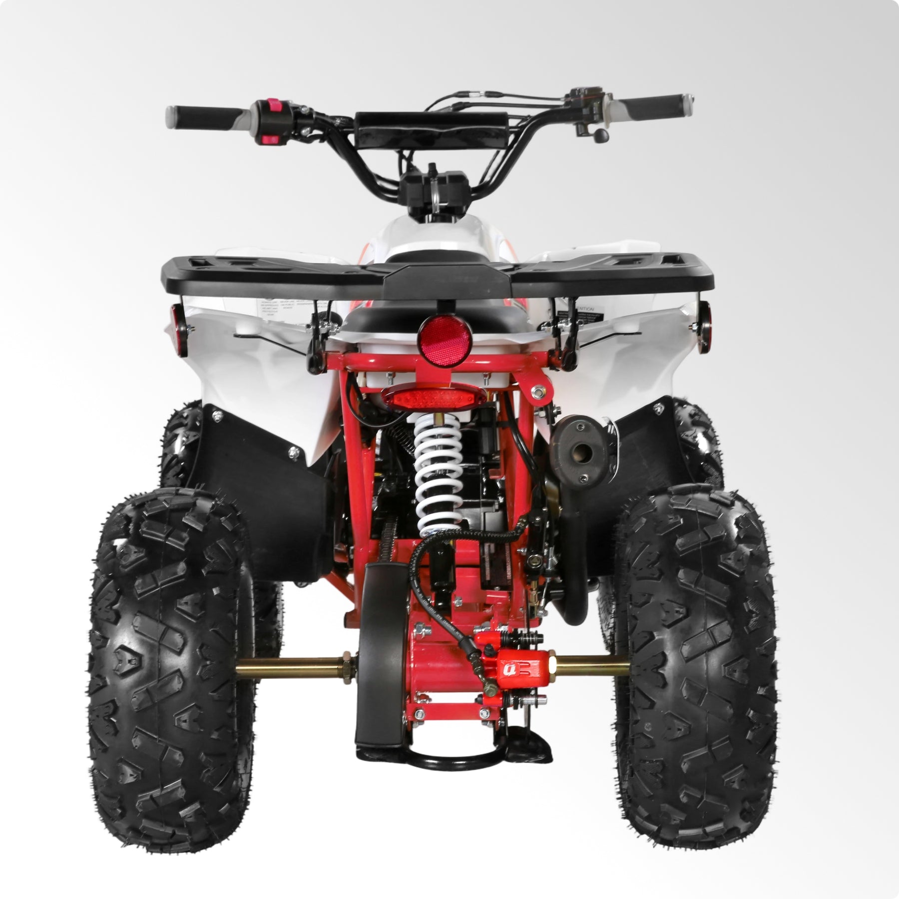 Coolster Gas ATV, 125CC 4-Stroke Mini Gas 4 Wheeler with Front and Rear Disc Brake, with Speed Control and LED Lights, Weight Support Up to 165 LBS, Max Speed 15mph