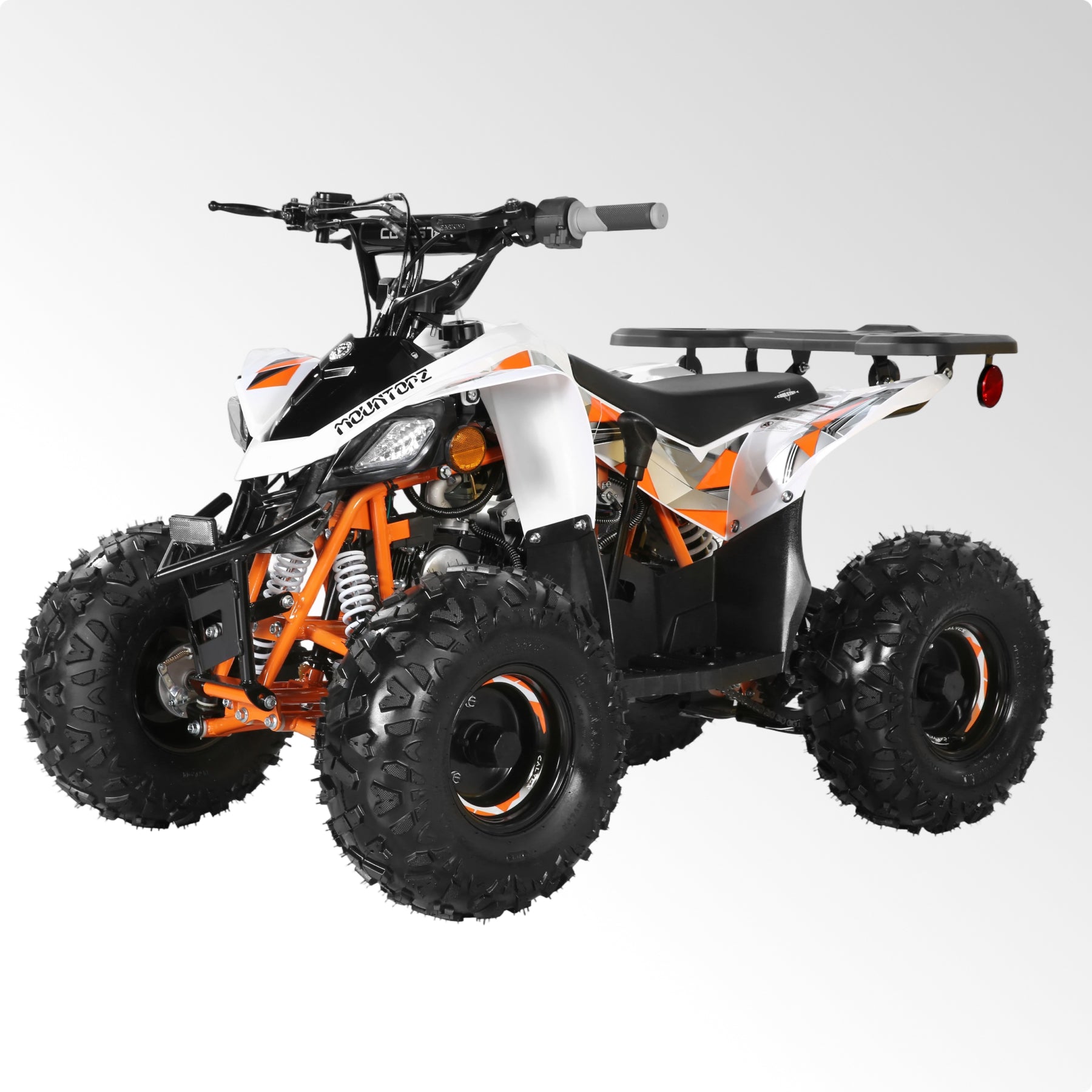 Coolster Gas ATV, 125CC 4-Stroke Mini Gas 4 Wheeler with Front and Rear Disc Brake, with Speed Control and LED Lights, Weight Support Up to 165 LBS, Max Speed 15mph