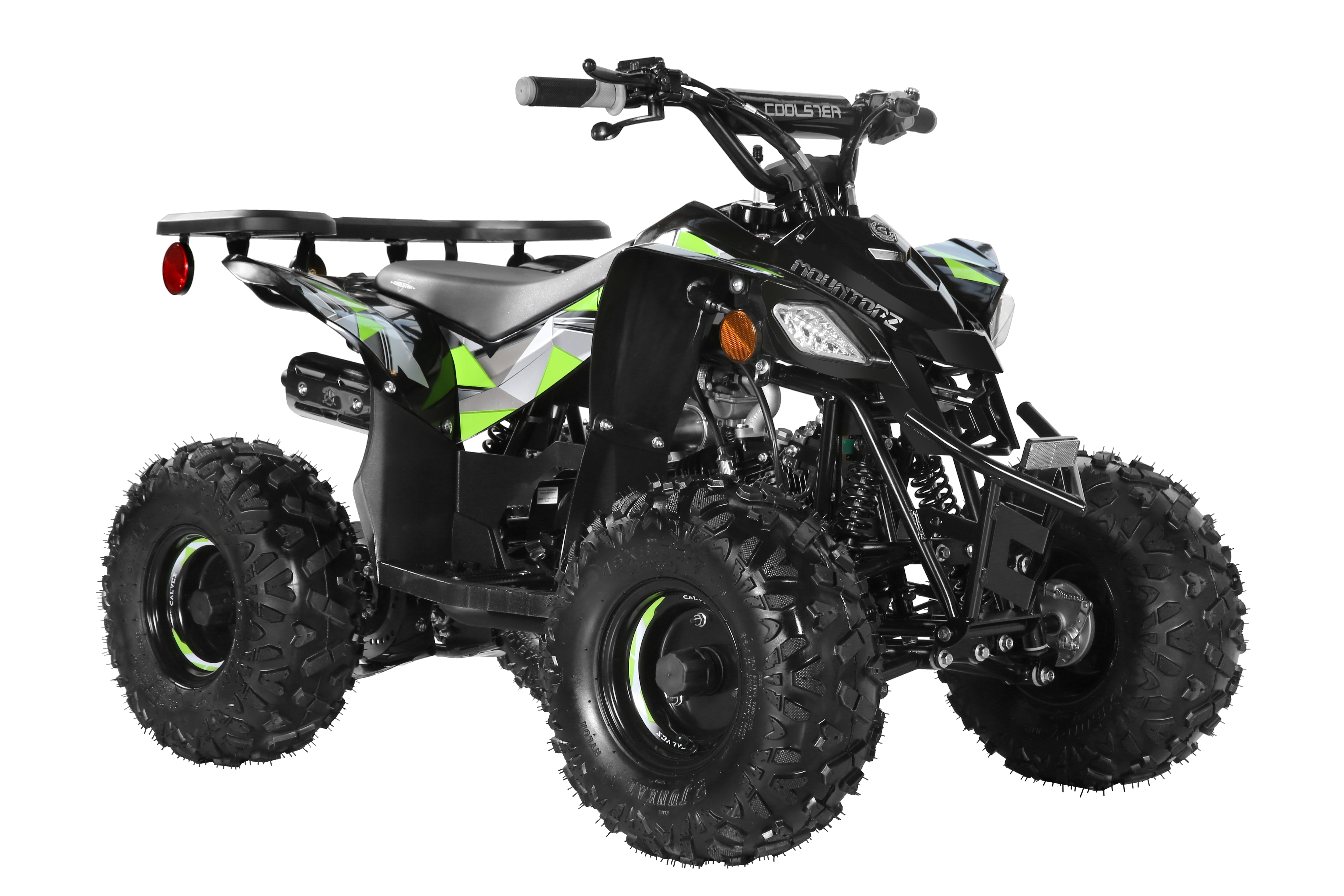Coolster Gas ATV, 125CC 4-Stroke Mini Gas 4 Wheeler with Front and Rear Disc Brake, with Speed Control and LED Lights, Weight Support Up to 165 LBS, Max Speed 15mph