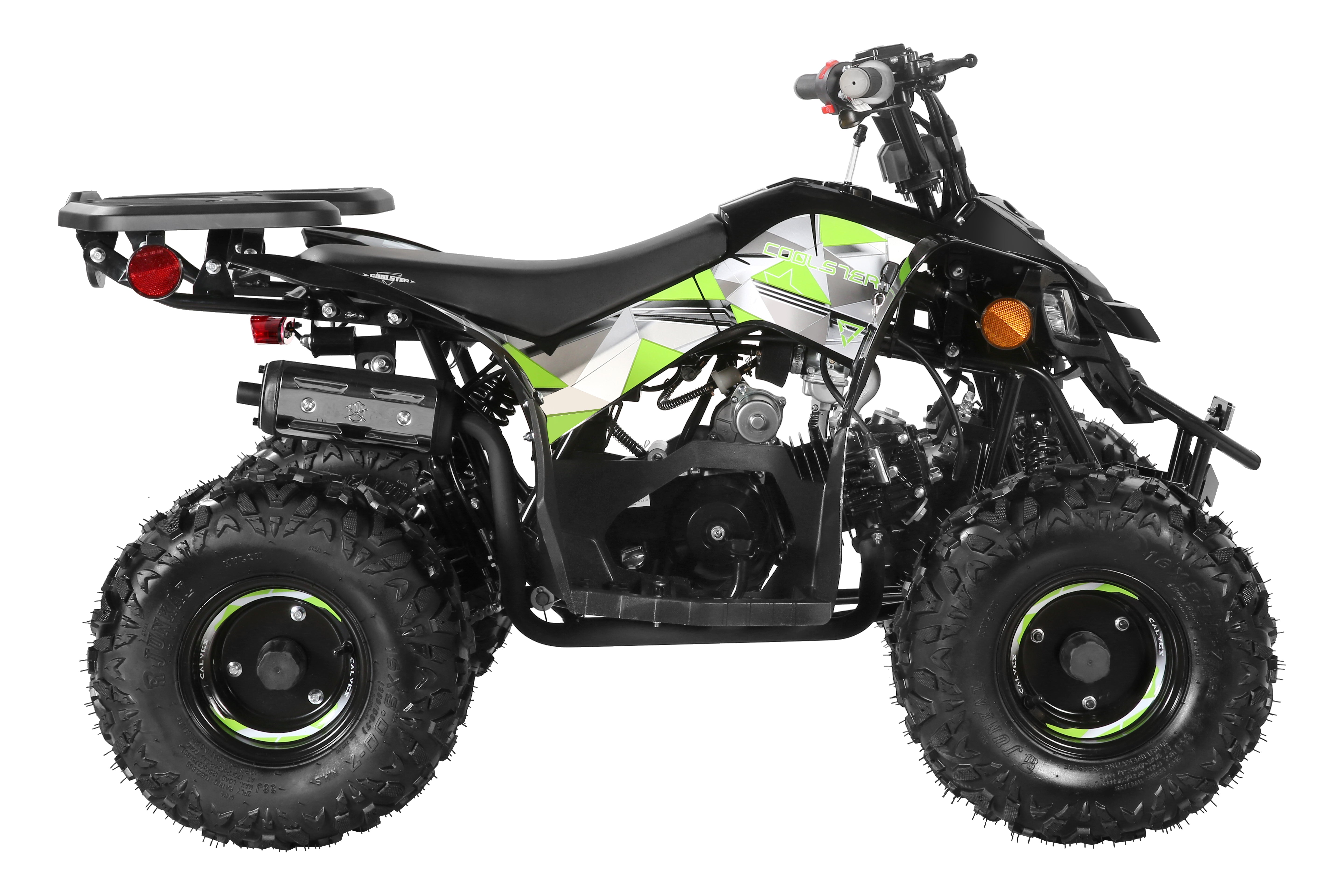 Coolster Gas ATV, 125CC 4-Stroke Mini Gas 4 Wheeler with Front and Rear Disc Brake, with Speed Control and LED Lights, Weight Support Up to 165 LBS, Max Speed 15mph