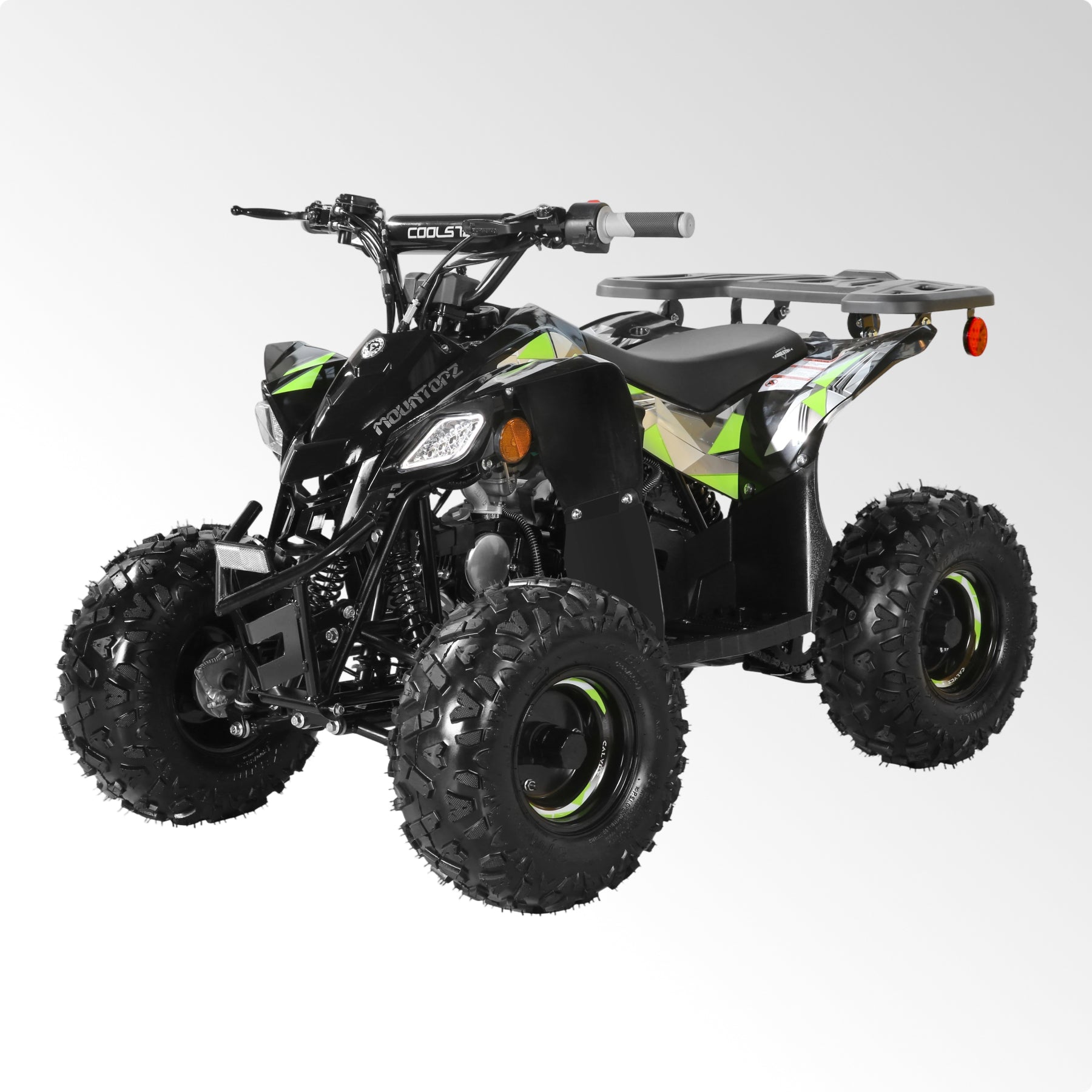 Coolster Gas ATV, 125CC 4-Stroke Mini Gas 4 Wheeler with Front and Rear Disc Brake, with Speed Control and LED Lights, Weight Support Up to 165 LBS, Max Speed 15mph