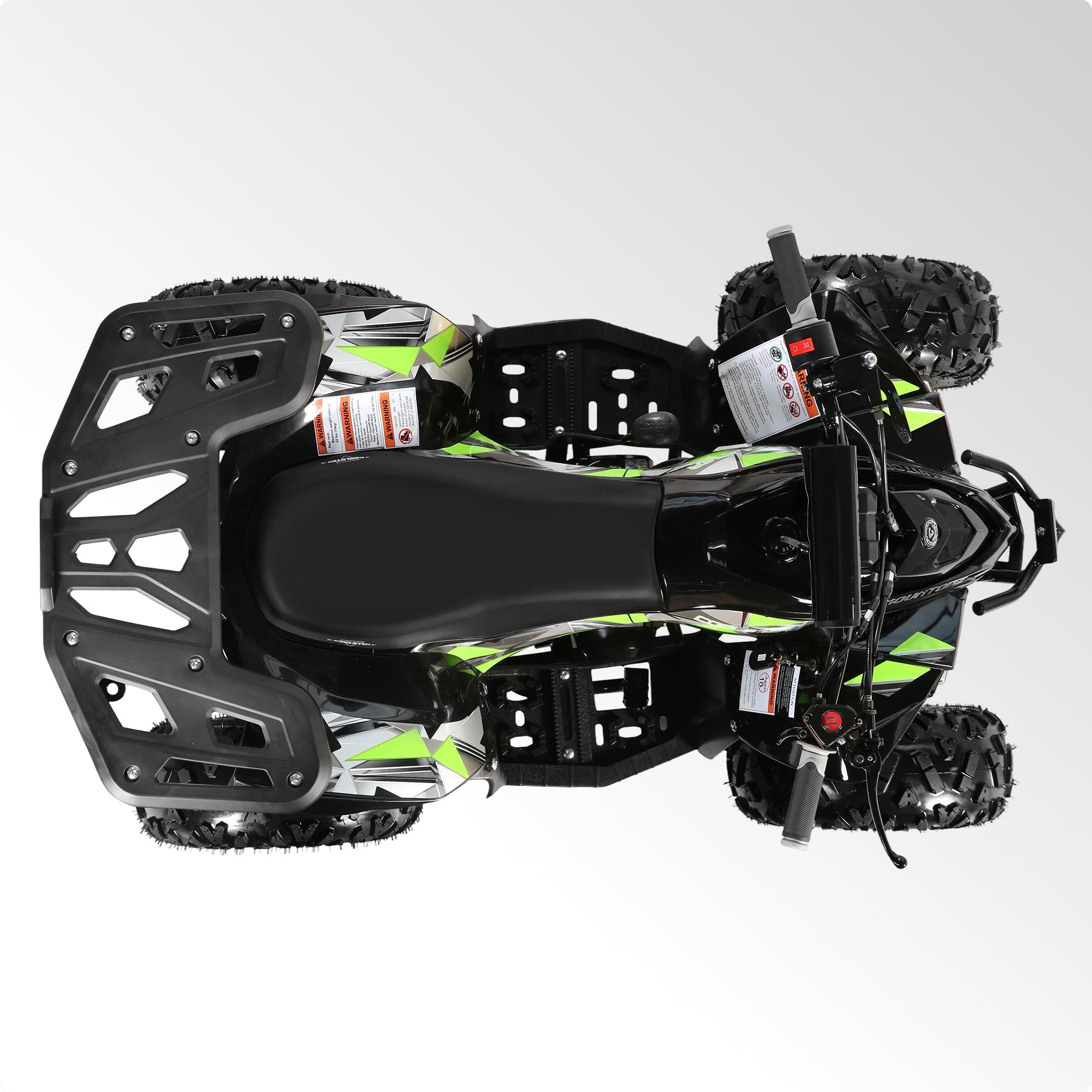 Coolster Gas ATV, 125CC 4-Stroke Mini Gas 4 Wheeler with Front and Rear Disc Brake, with Speed Control and LED Lights, Weight Support Up to 165 LBS, Max Speed 15mph