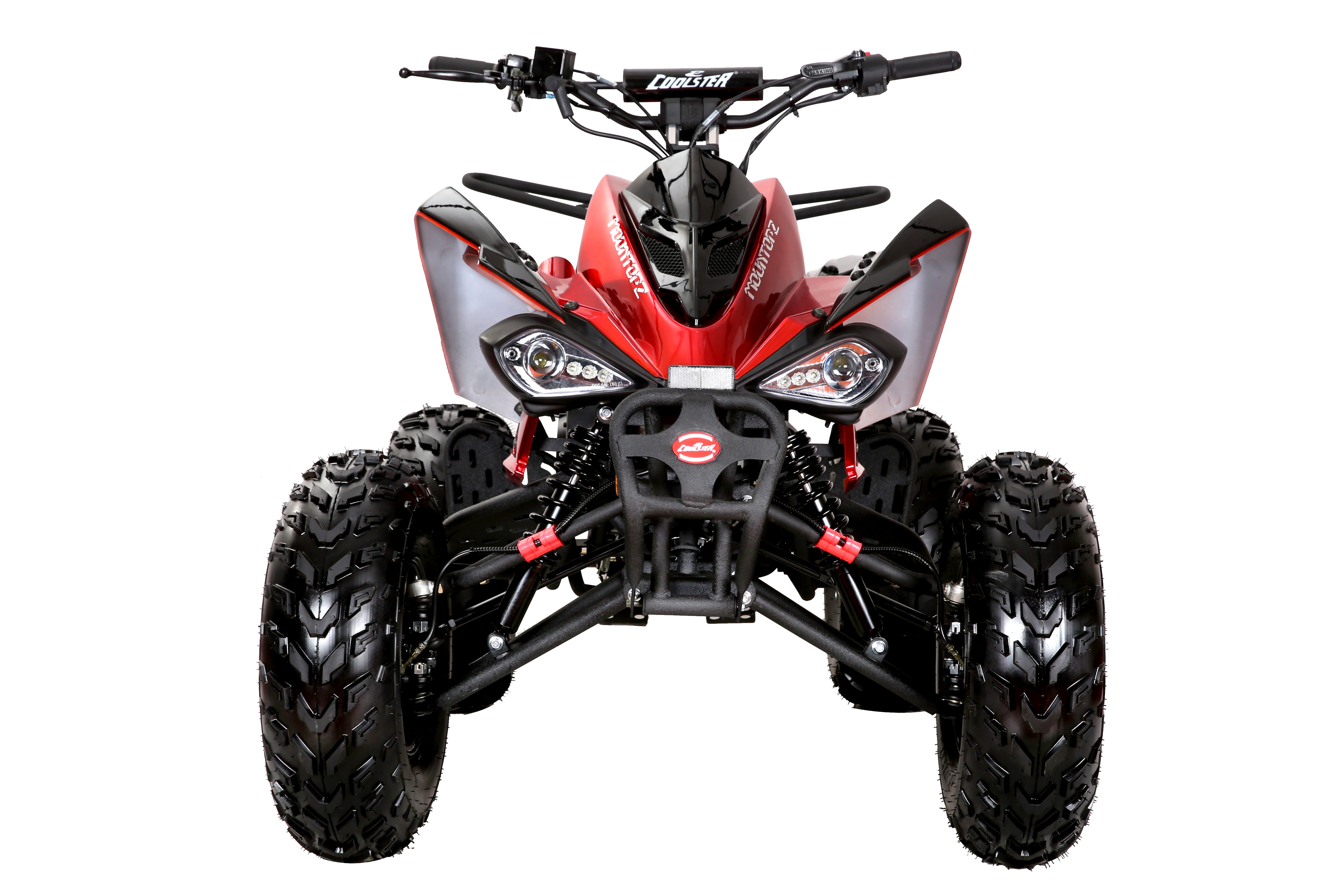 Coolster Gas ATV, 170CC 4-Stroke Mini Gas 4 Wheeler with Front and Rear Disc Brake, with Speed Control and LED Lights, Weight Support Up to 220 LBS, Max Speed 15mph