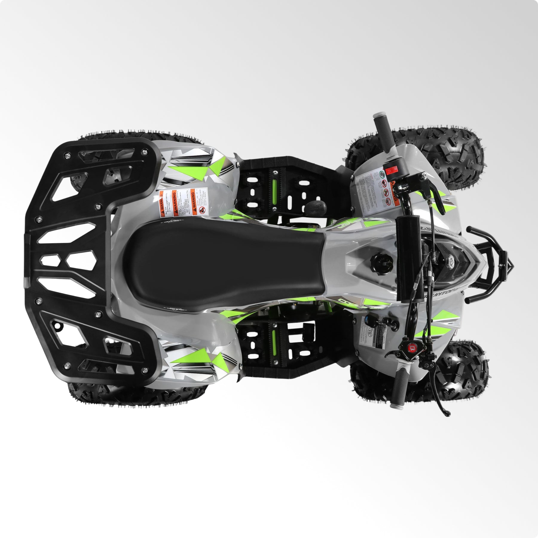 Coolster Gas ATV, 125CC 4-Stroke Mini Gas 4 Wheeler with Front and Rear Disc Brake, with Speed Control and LED Lights, Weight Support Up to 165 LBS, Max Speed 15mph