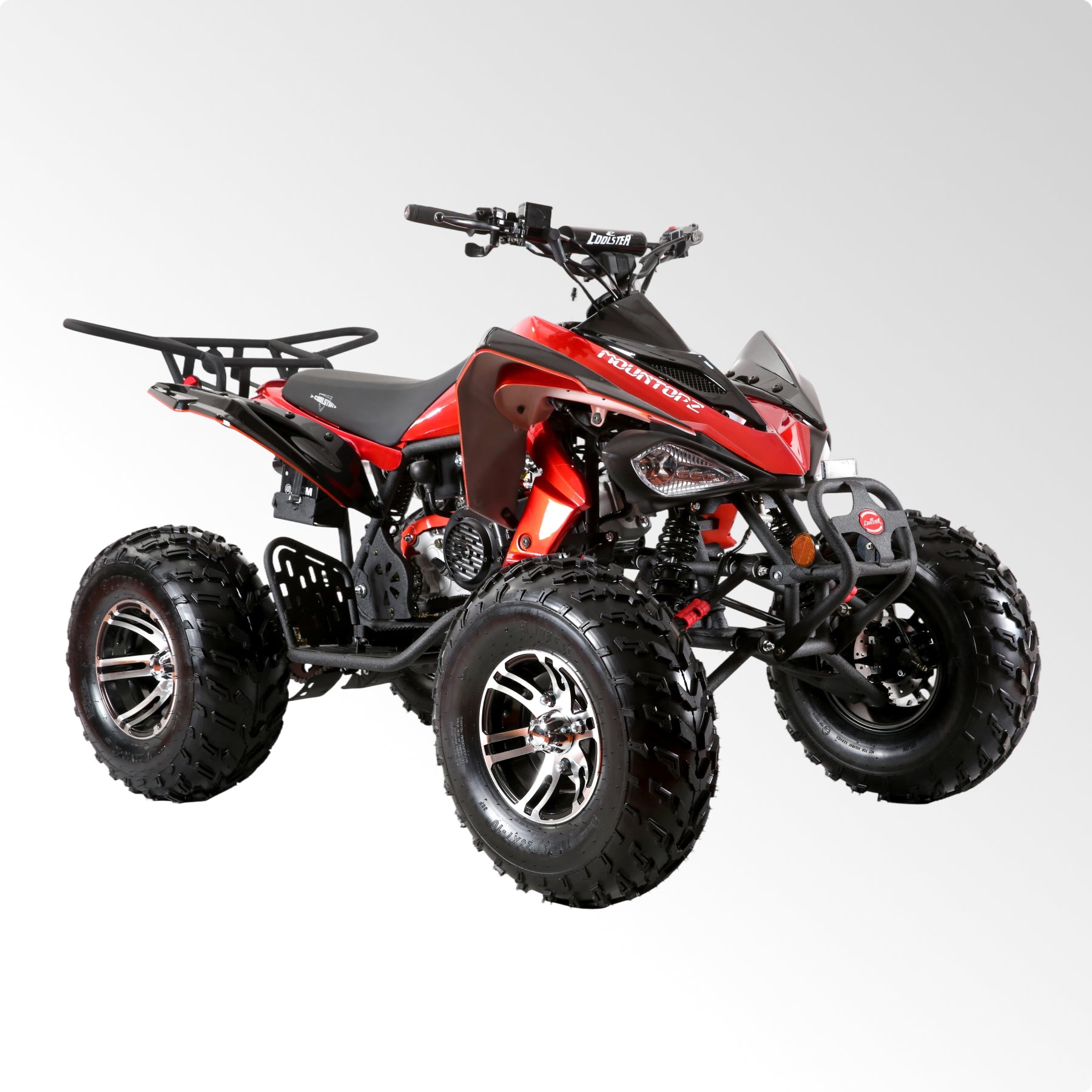 Coolster Gas ATV, 170CC 4-Stroke Mini Gas 4 Wheeler with Front and Rear Disc Brake, with Speed Control and LED Lights, Weight Support Up to 220 LBS, Max Speed 15mph