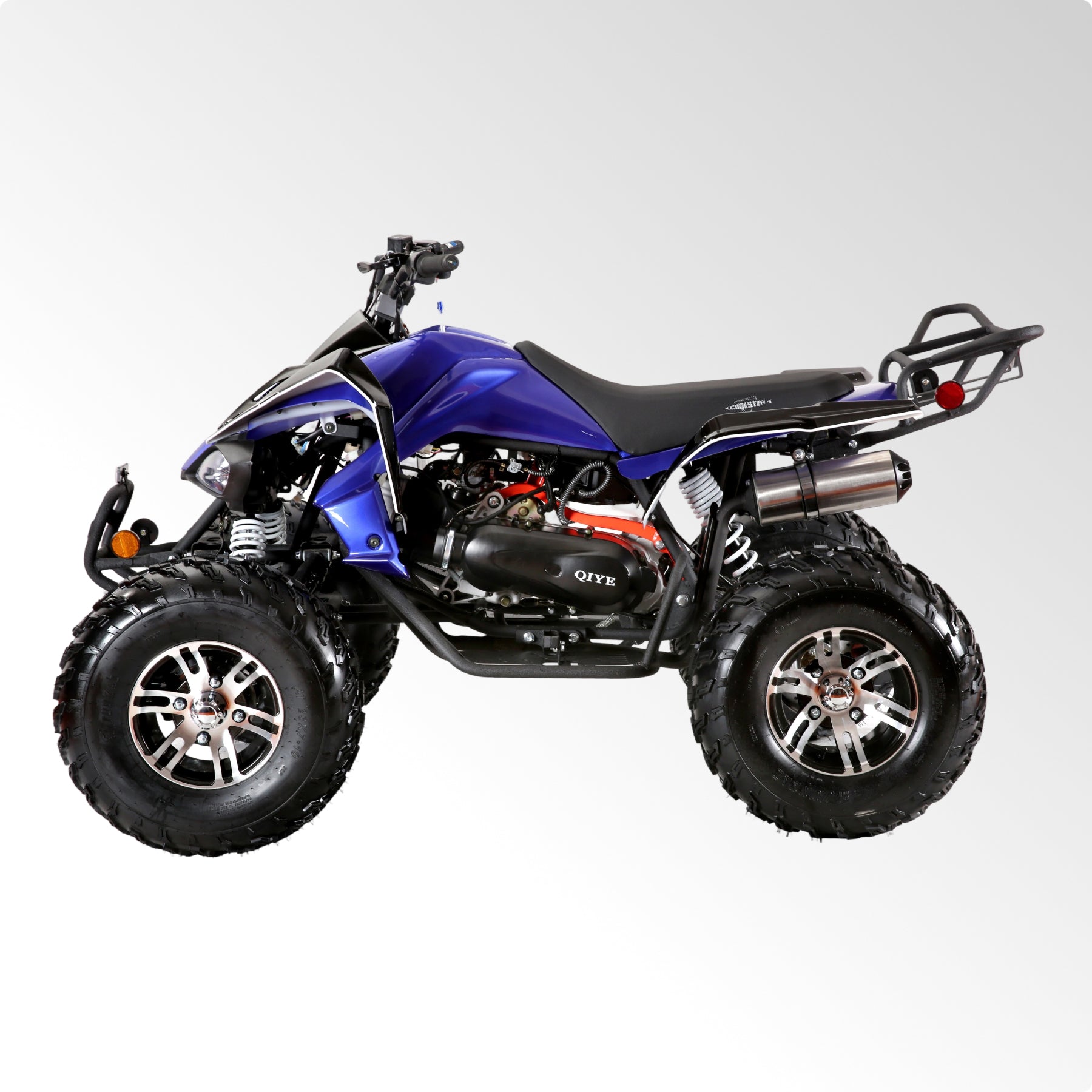 Coolster Gas ATV, 170CC 4-Stroke Mini Gas 4 Wheeler with Front and Rear Disc Brake, with Speed Control and LED Lights, Weight Support Up to 220 LBS, Max Speed 15mph