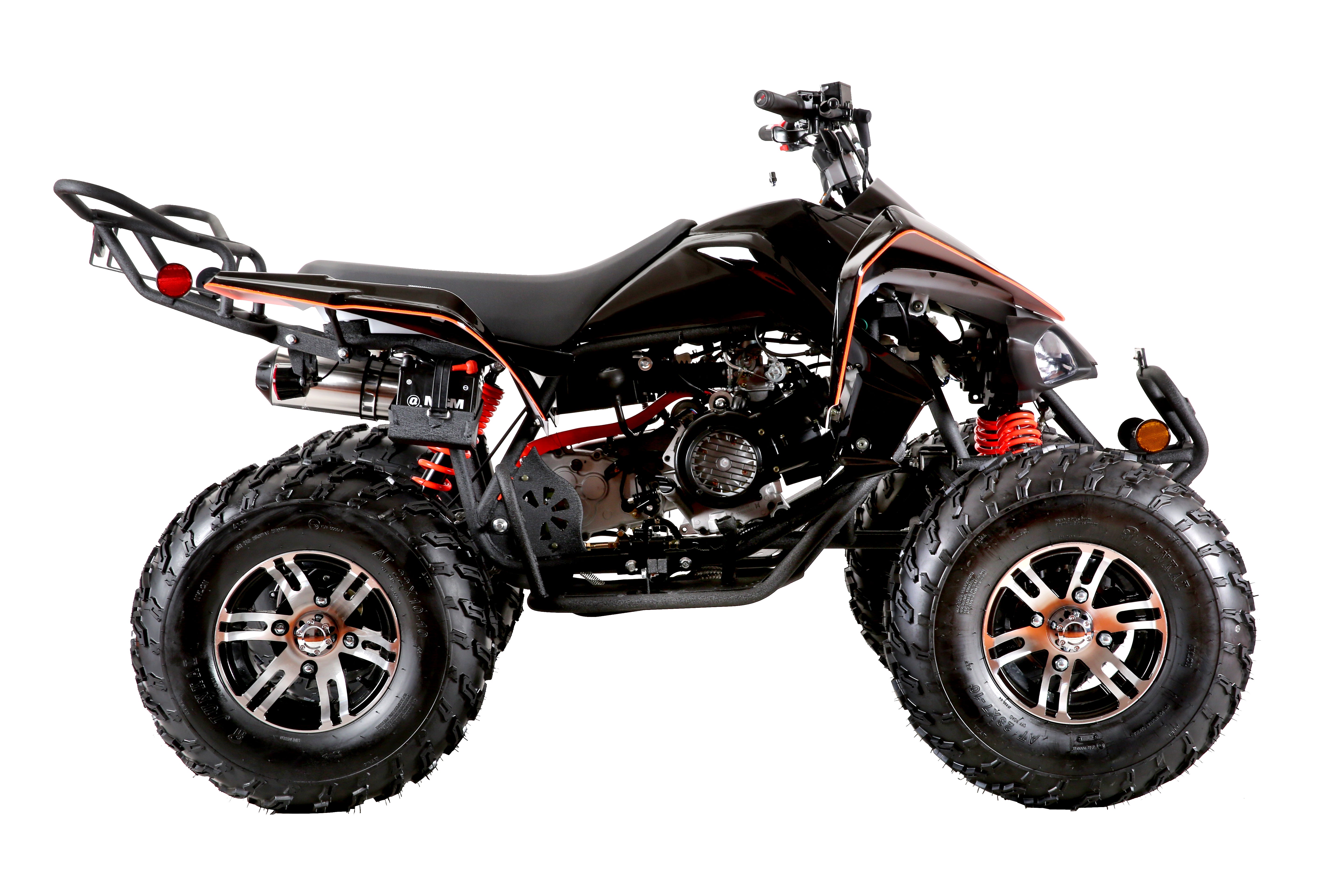 Coolster Gas ATV, 170CC 4-Stroke Mini Gas 4 Wheeler with Front and Rear Disc Brake, with Speed Control and LED Lights, Weight Support Up to 220 LBS, Max Speed 15mph