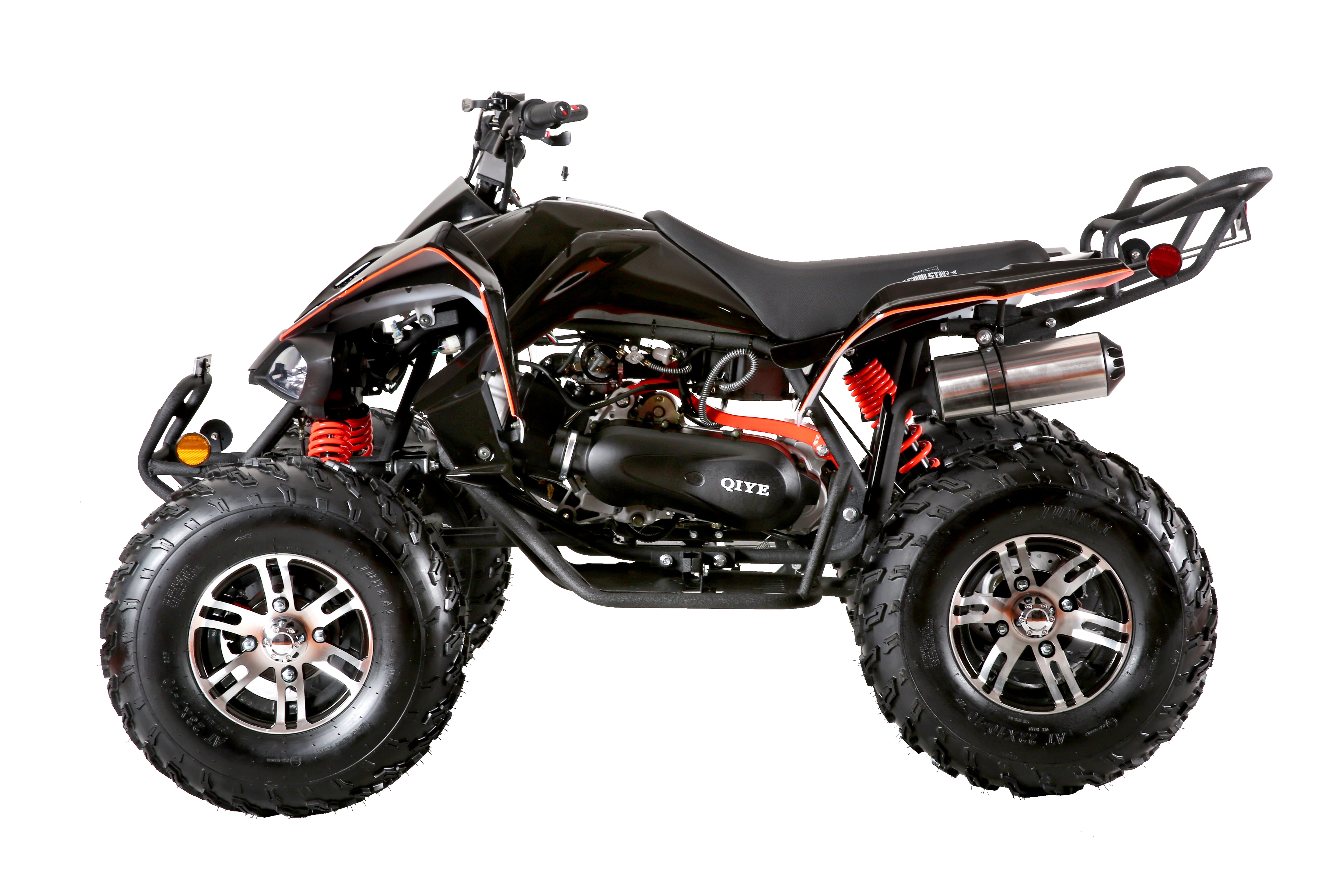 Coolster Gas ATV, 170CC 4-Stroke Mini Gas 4 Wheeler with Front and Rear Disc Brake, with Speed Control and LED Lights, Weight Support Up to 220 LBS, Max Speed 15mph