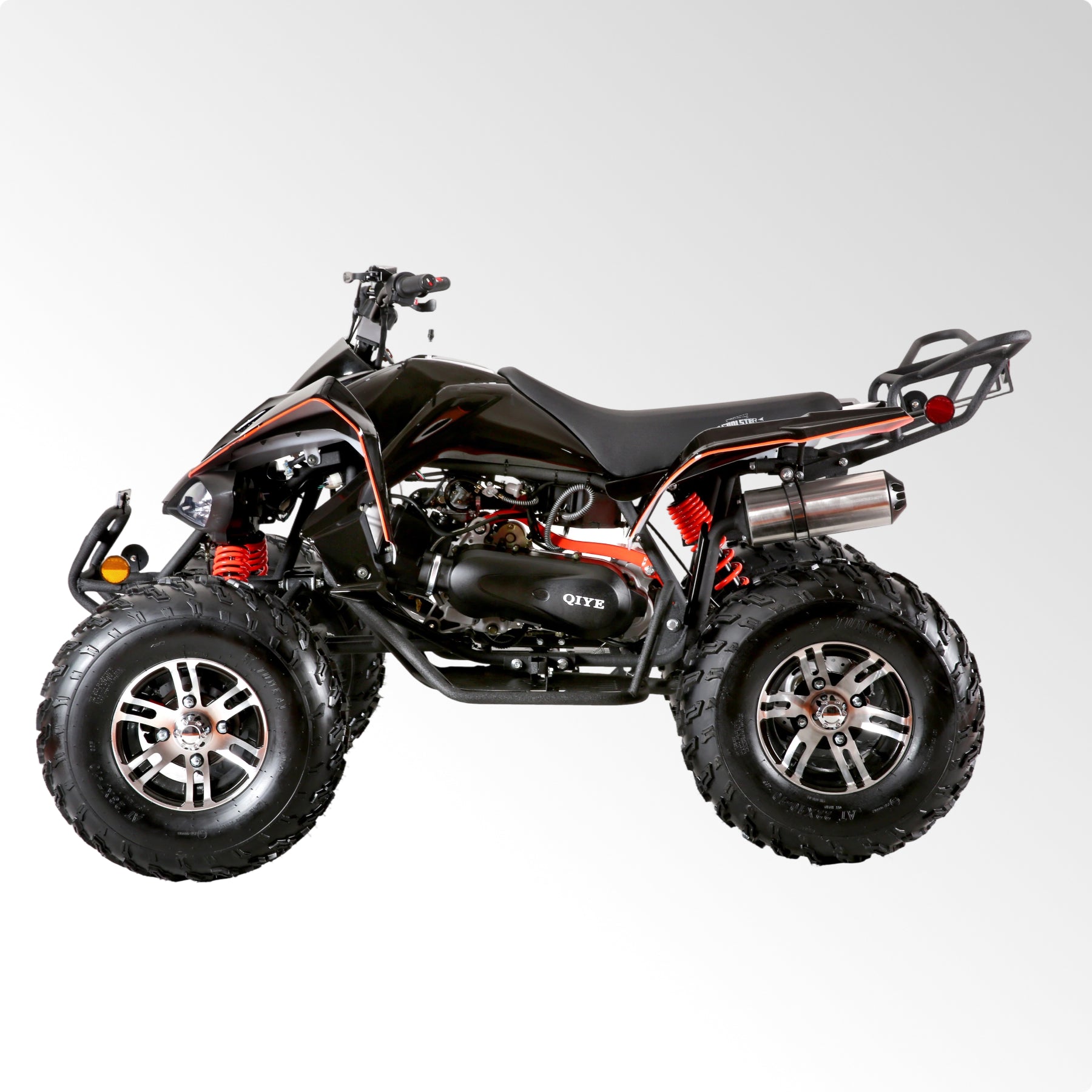Coolster Gas ATV, 170CC 4-Stroke Mini Gas 4 Wheeler with Front and Rear Disc Brake, with Speed Control and LED Lights, Weight Support Up to 220 LBS, Max Speed 15mph