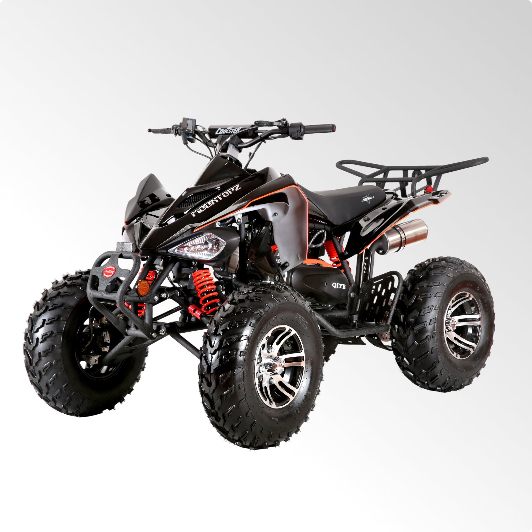Coolster Gas ATV, 170CC 4-Stroke Mini Gas 4 Wheeler with Front and Rear Disc Brake, with Speed Control and LED Lights, Weight Support Up to 220 LBS, Max Speed 15mph
