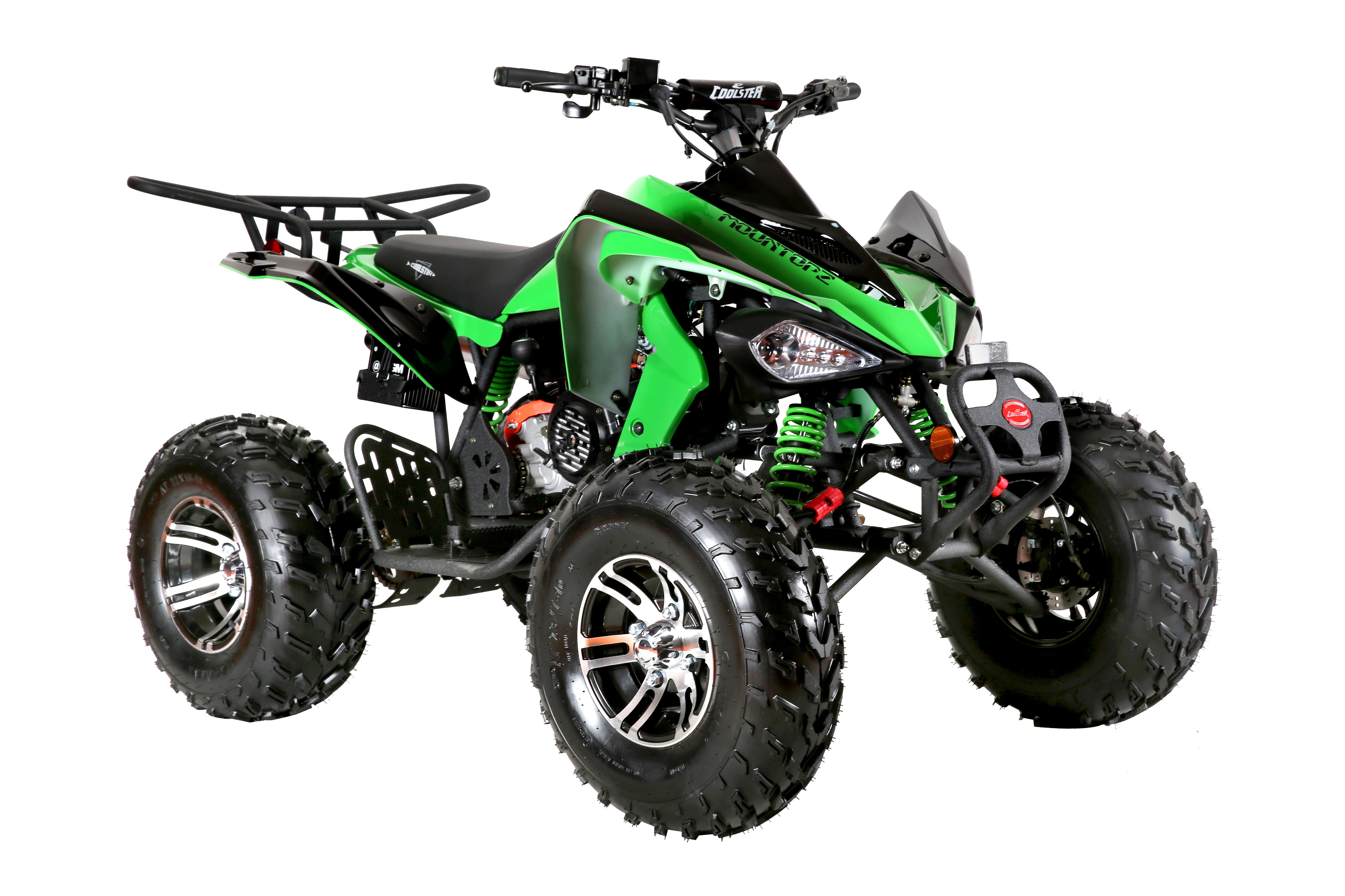 Coolster Gas ATV, 170CC 4-Stroke Mini Gas 4 Wheeler with Front and Rear Disc Brake, with Speed Control and LED Lights, Weight Support Up to 220 LBS, Max Speed 15mph
